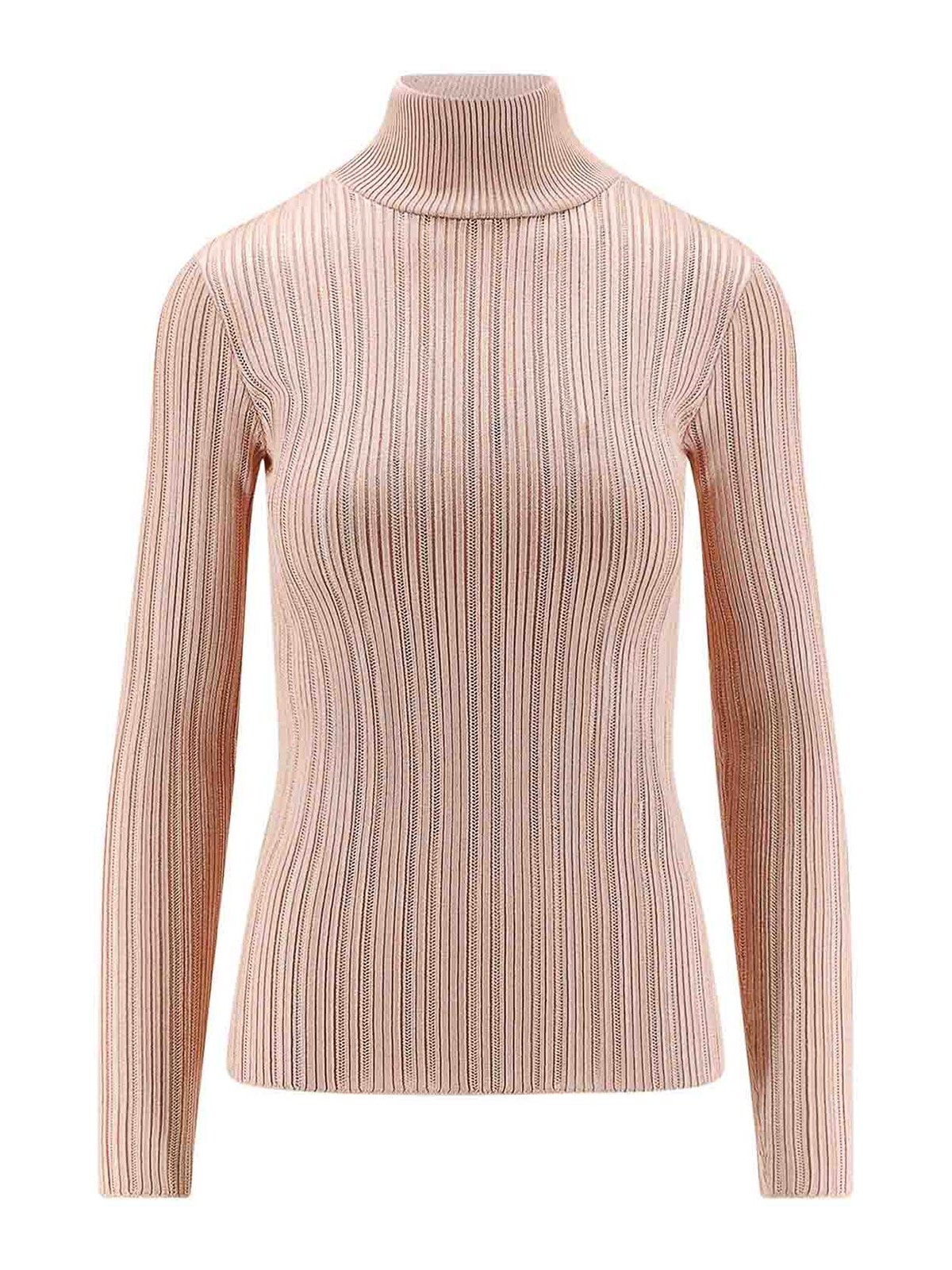 High neck shirt in metallic fabric MK17Q56E2EA1 (Elisabetta Franchi / ニット・セーター・カーディガン ) | Elisabetta Franchi (エリザベッタ フランキ)