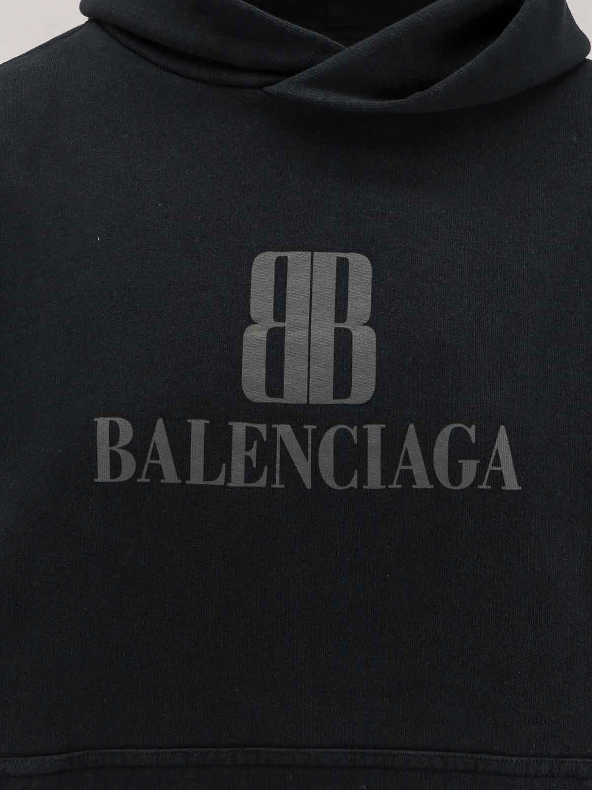 Felpa Cropped In Cotone 818433TSVO31083 (Balenciaga / スウェット・フーディー ) | Balenciaga (バレンシアガ)(2)