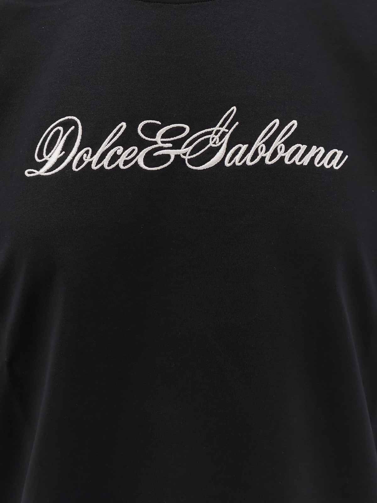 Cotton t-shirt with lace details F8V62ZGDDB8N0000 (Dolce & Gabbana / Tシャツ・カットソー ) | Dolce & Gabbana (ドルチェガッバーナ)(2)