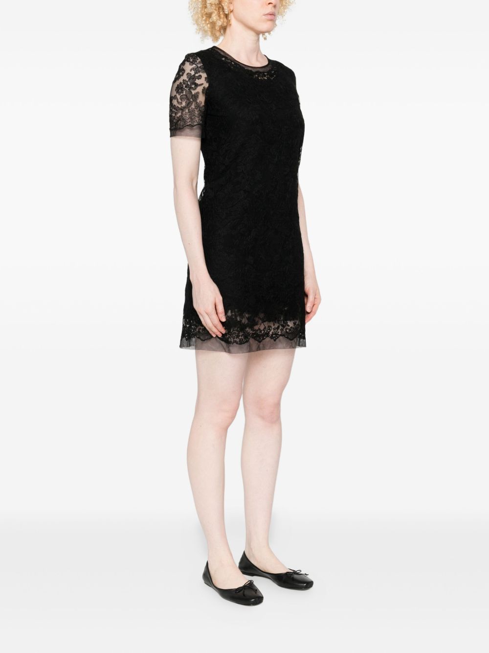 Ermanno Scervino Dresses Black D472Q354EQC95708 (ERMANNO SCERVINO / ワンピース・ドレス・オールインワン ) | ERMANNO SCERVINO (エルマンノ シェルヴィーノ)(3)