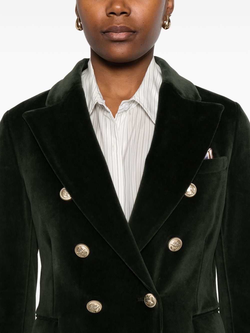 Circolo 1901 Jackets Green FD3623G1207 (CIRCOLO 1901 / ブレザー・ジャケット ) | CIRCOLO 1901 (チルコロ1901)(3)