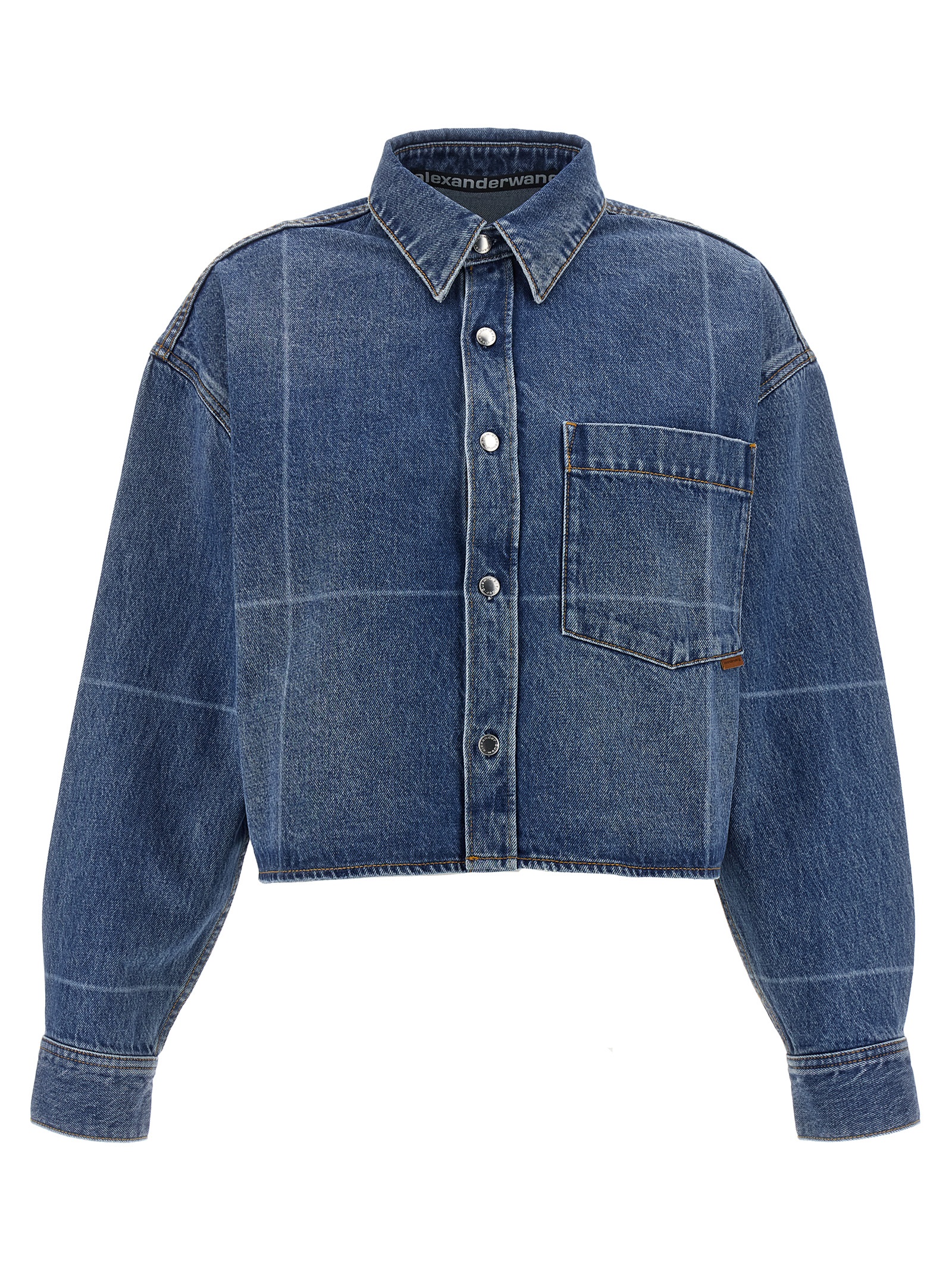 Cropped denim shirt 4DC4252913400C (alexanderwang / シャツ・ブラウス ) | alexanderwang (アレキサンダーワン)