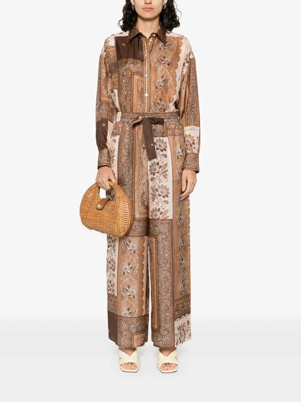 Pantalone Lucky 0PSS252CHOCOLATE (ZIMMERMANN / パンツ ) | ZIMMERMANN (ジマーマン)(1)