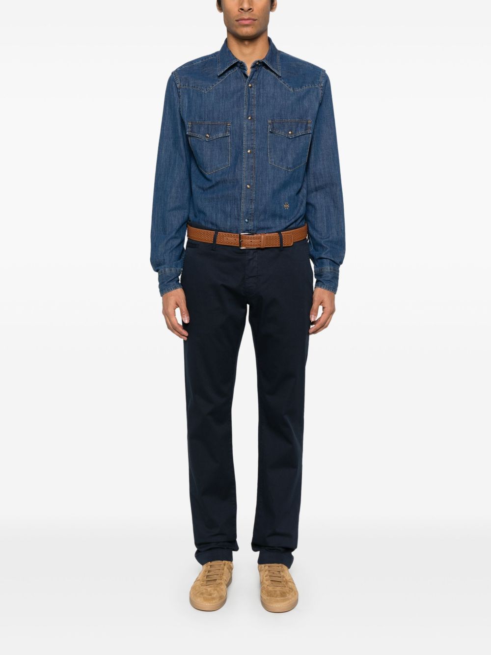 Jacob Cohen Shirts Blue JUMC0002017T9734S1200D (JACOB COHEN / シャツ・ブラウス ) | JACOB COHEN (ヤコブ コーエン)(3)