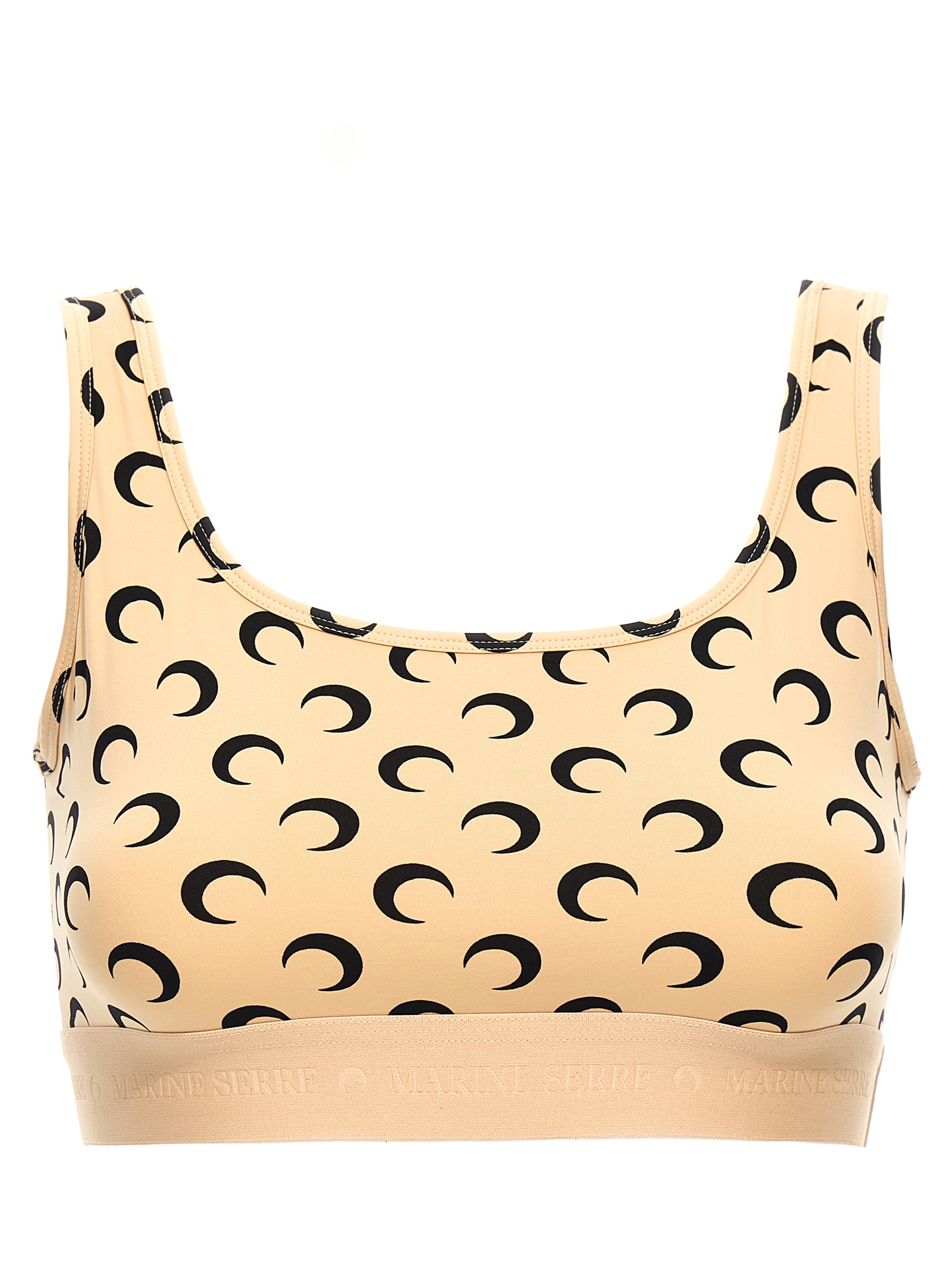 'Moon Printed Jersey' cropped top WUW055BCJER0001TA10 (MARINE SERRE / タンクトップ・キャミソール ) | MARINE SERRE (マリーン セル)