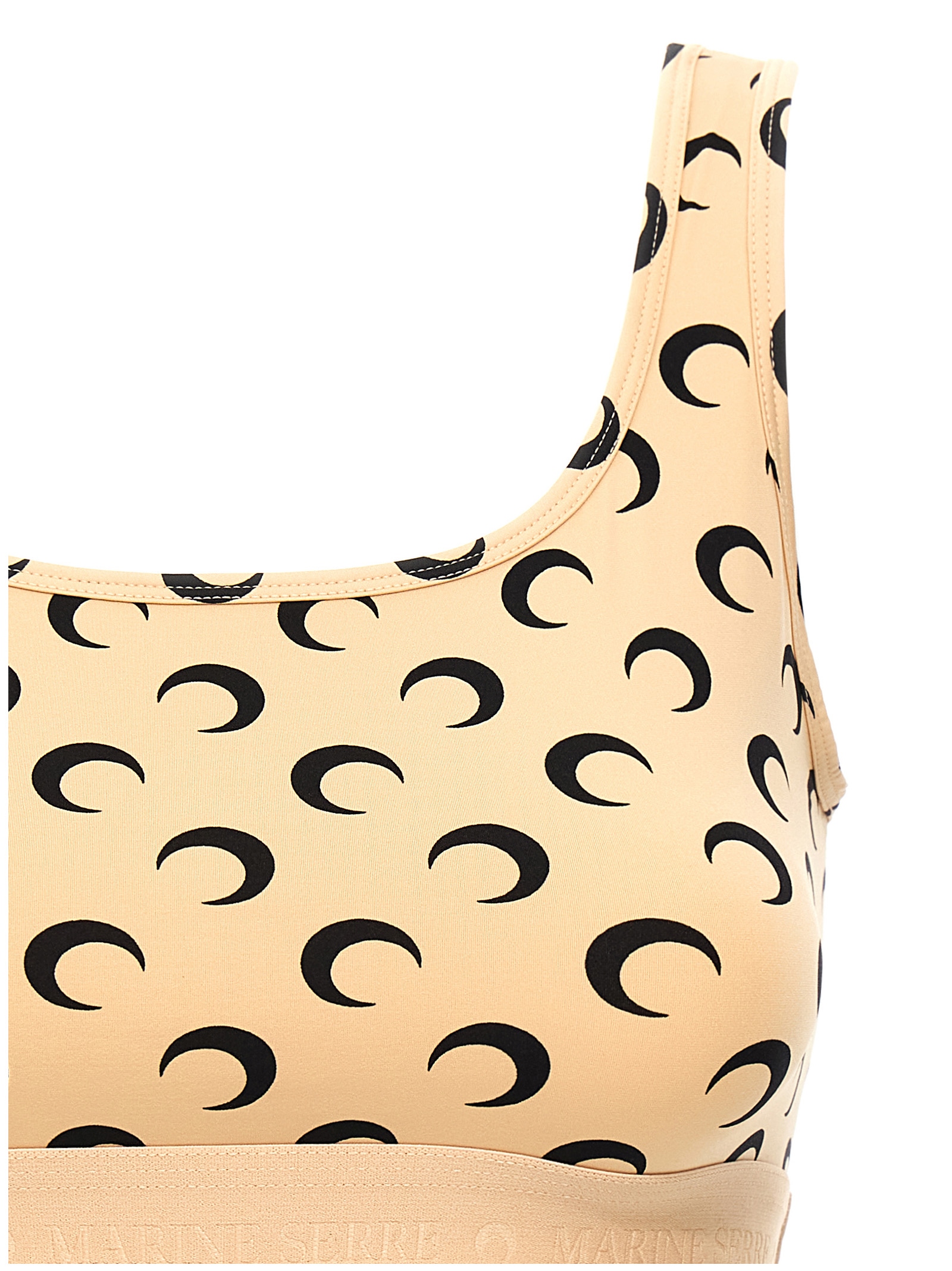 'Moon Printed Jersey' cropped top WUW055BCJER0001TA10 (MARINE SERRE / タンクトップ・キャミソール ) | MARINE SERRE (マリーン セル)(2)