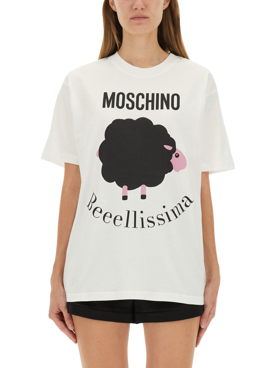 T-SHIRT WITH PRINT 071954411001 (MOSCHINO / Tシャツ・カットソー ) | MOSCHINO (モスキーノ)