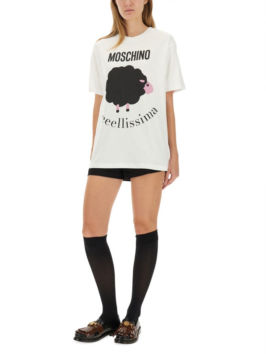 T-SHIRT WITH PRINT 071954411001 (MOSCHINO / Tシャツ・カットソー ) | MOSCHINO (モスキーノ)(1)