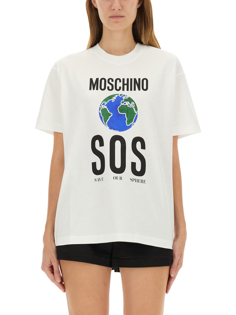 T-SHIRT WITH PRINT 071354411001 (MOSCHINO / Tシャツ・カットソー ) | MOSCHINO (モスキーノ)