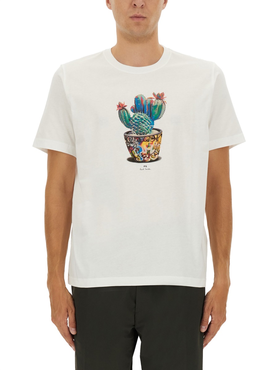 CACTUS PRINT T-SHIRT M2R011RTP541601 (PS Paul Smith / Tシャツ・カットソー ) | PS Paul Smith (ピーエス ポール・スミス)