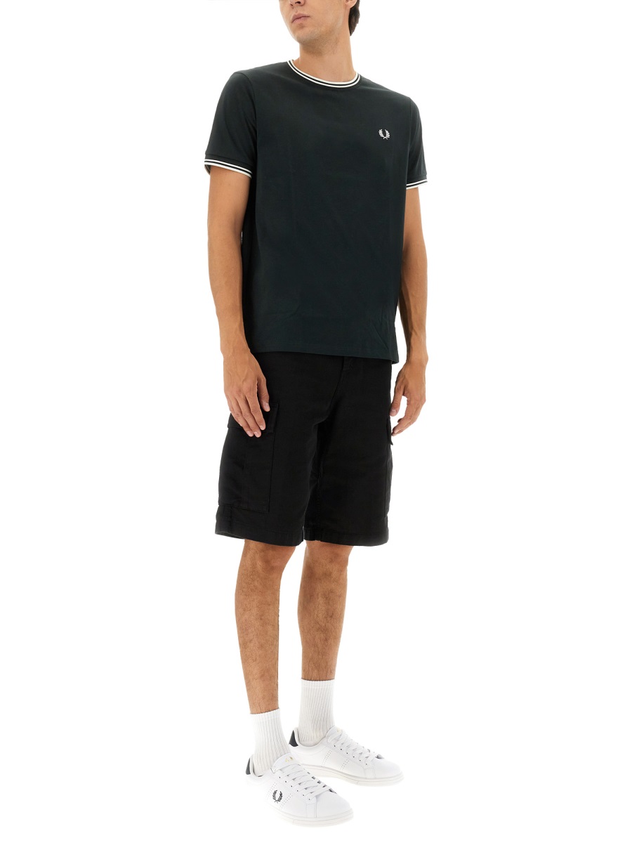DOUBLE STRIPE T-SHIRT FPM1588V55T50 (FRED PERRY / Tシャツ・カットソー ) | FRED PERRY (フレッドペリー)(3)