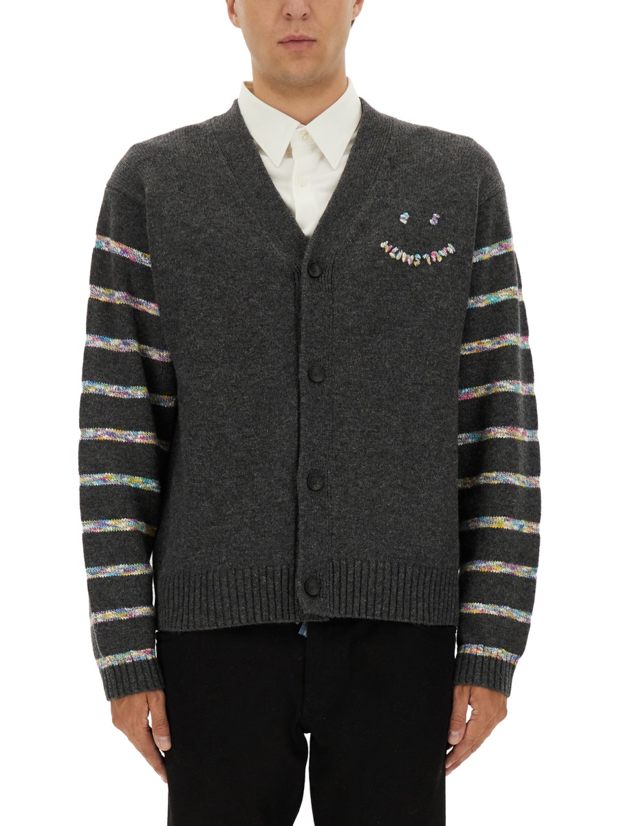 "BUTTON THRU PS HAPPY" CARDIGAN M2R506ZT2251678 (PS Paul Smith / ニット・セーター・カーディガン ) | PS Paul Smith (ピーエス ポール・スミス)