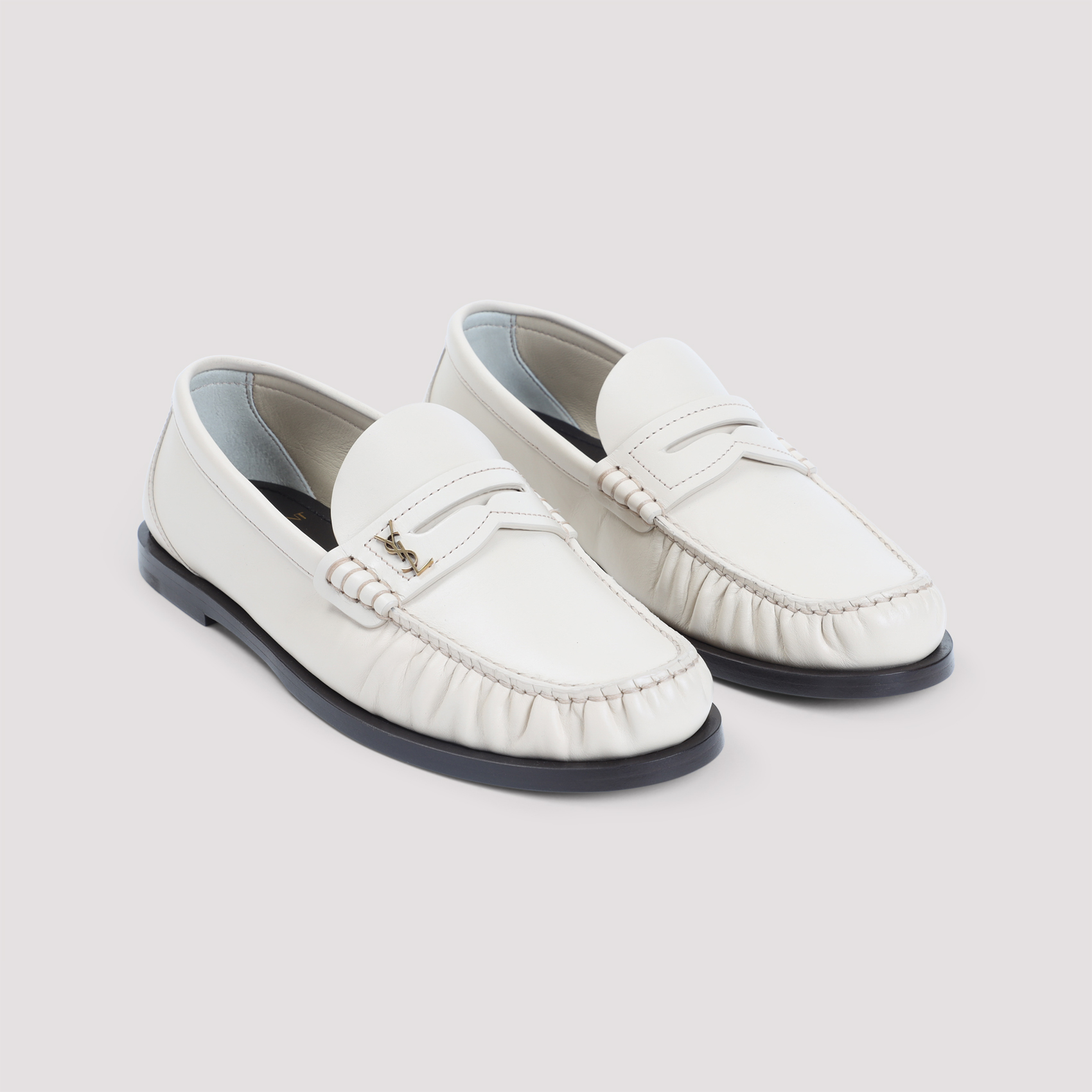 Ivory leather loafers 820648AAELH1001 (Saint Laurent / ローファー ) | Saint Laurent (サンローラン)(3)