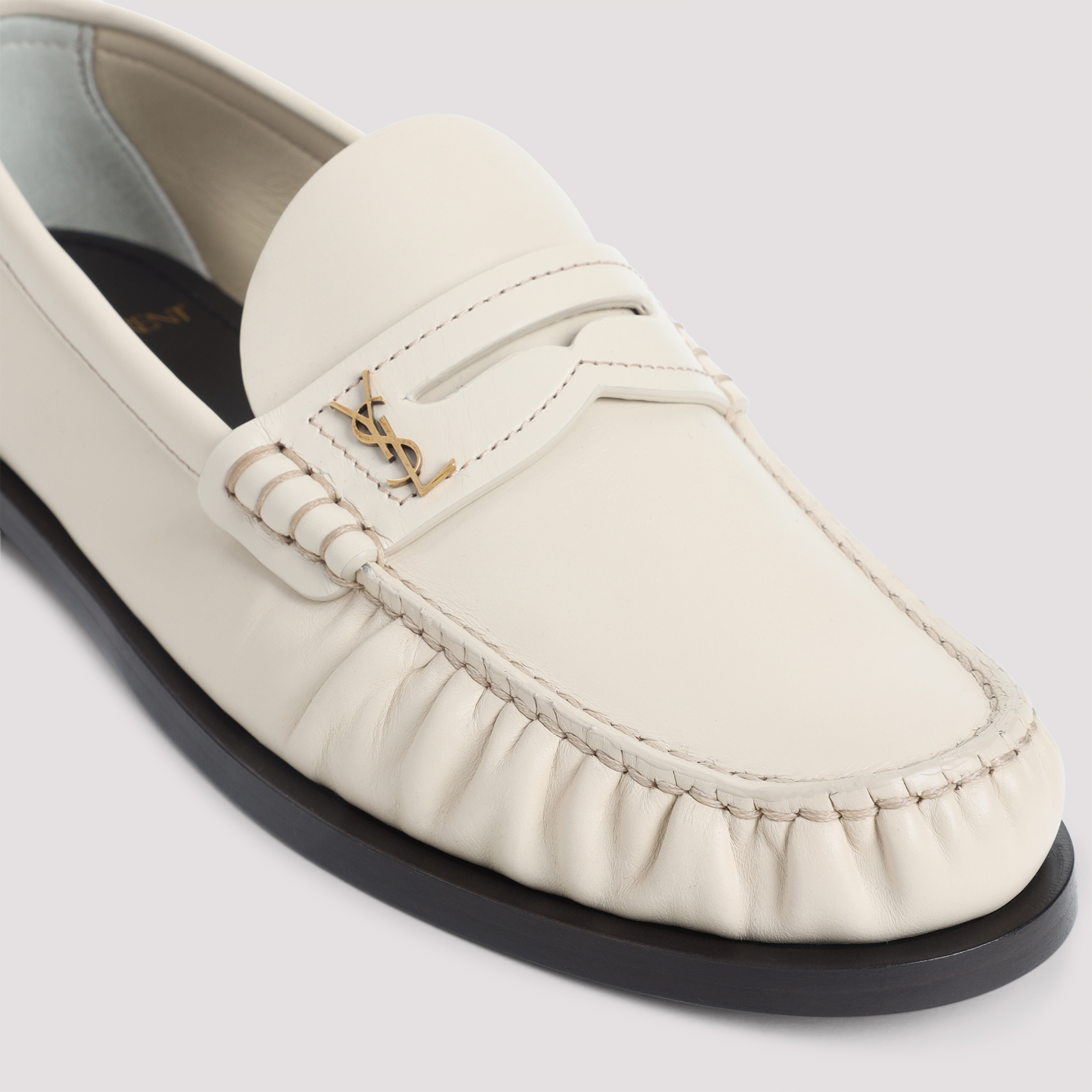 Ivory leather loafers 820648AAELH1001 (Saint Laurent / ローファー ) | Saint Laurent (サンローラン)(4)