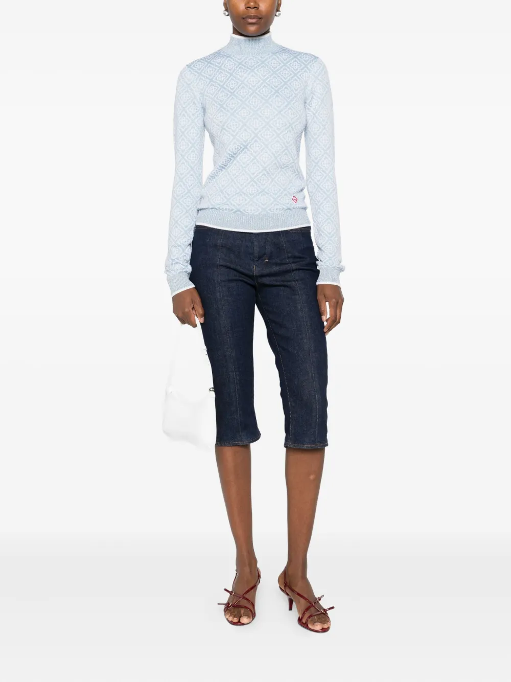 Casablanca Sweaters Blue WAW25KW105001 (Casablanca / ニット・セーター・カーディガン ) | Casablanca (カサブランカ)(1)