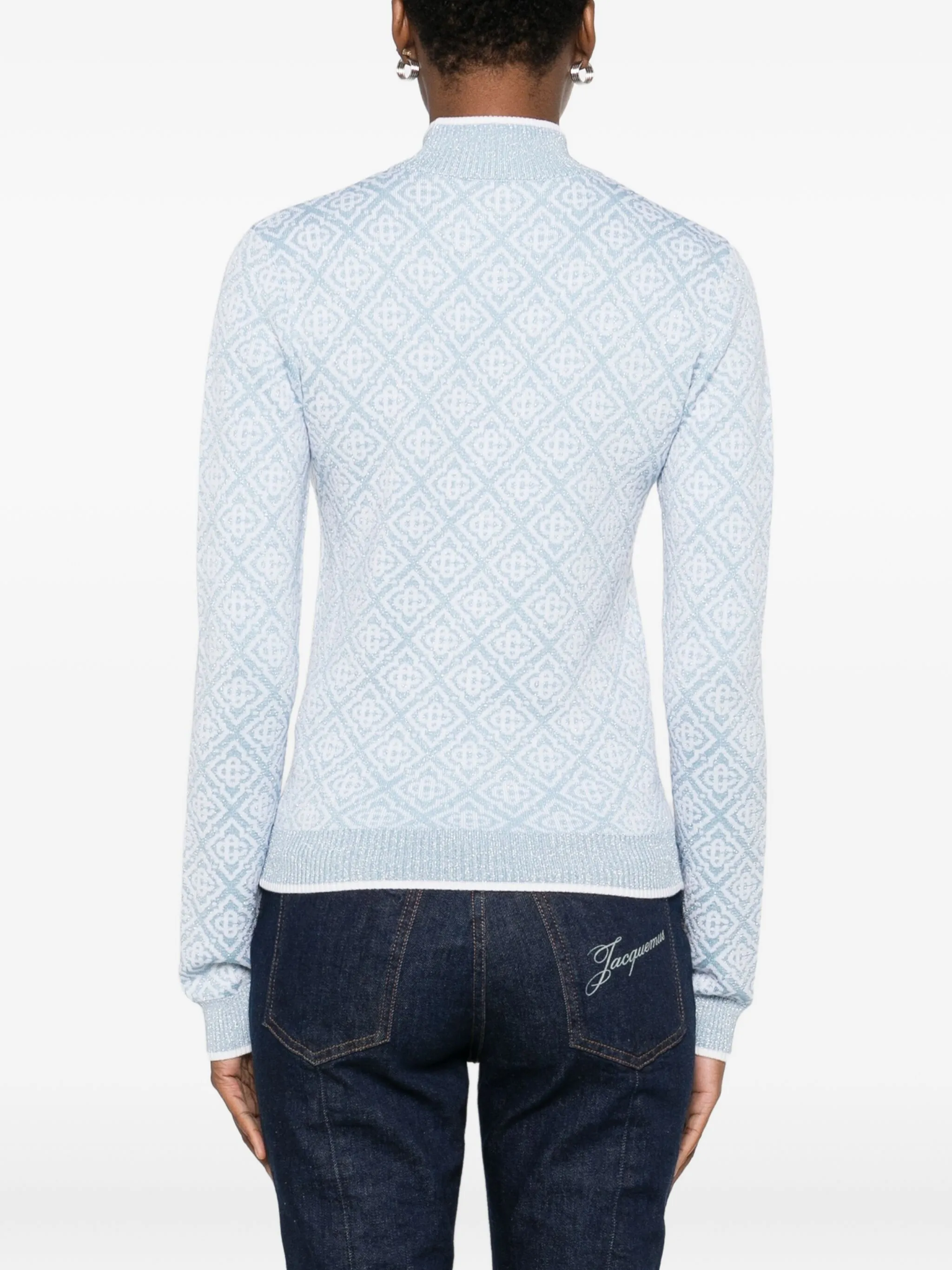 Casablanca Sweaters Blue WAW25KW105001 (Casablanca / ニット・セーター・カーディガン ) | Casablanca (カサブランカ)(3)
