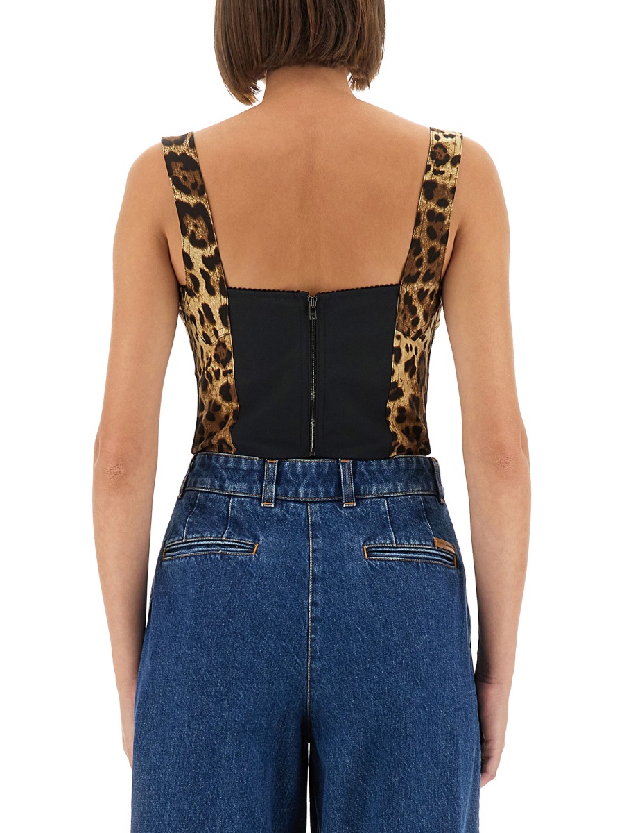 LEOPARD PRINT CHARMEUSE BUSTIER F7W98TGDCLPHY13M (Dolce & Gabbana / タンクトップ・キャミソール ) | Dolce & Gabbana (ドルチェガッバーナ)(2)