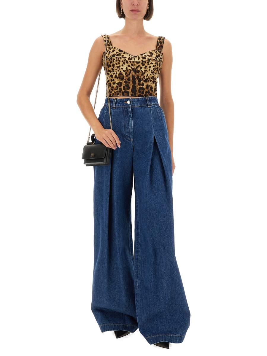 LEOPARD PRINT CHARMEUSE BUSTIER F7W98TGDCLPHY13M (Dolce & Gabbana / タンクトップ・キャミソール ) | Dolce & Gabbana (ドルチェガッバーナ)(1)