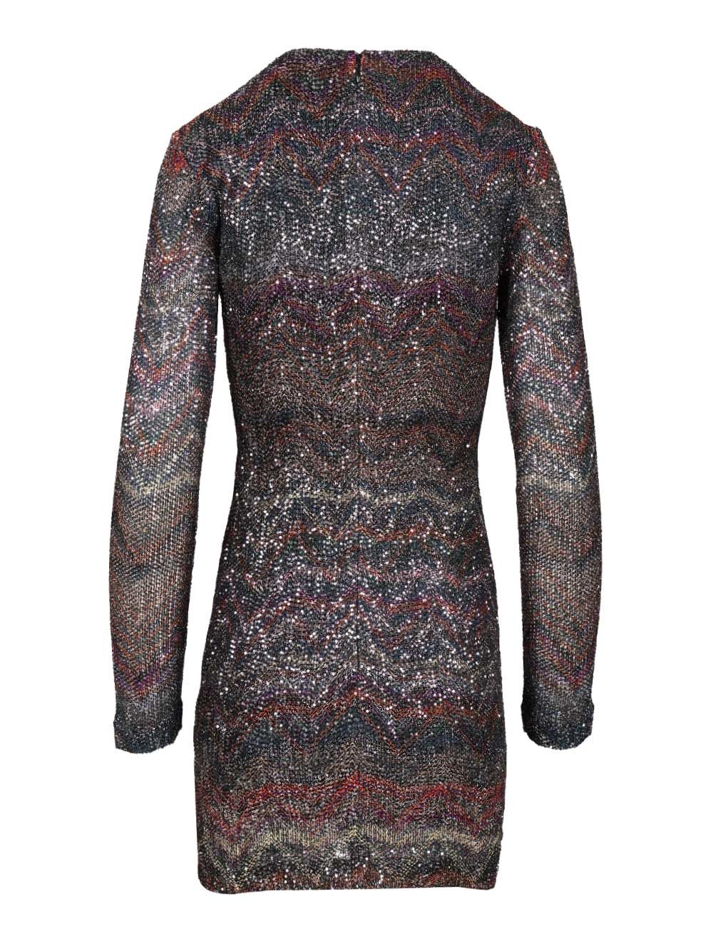 V-neck mini dress DS25WG1NBC005GS91P6 (MISSONI / ワンピース・ドレス・オールインワン ) | MISSONI (ミッソー二)(1)