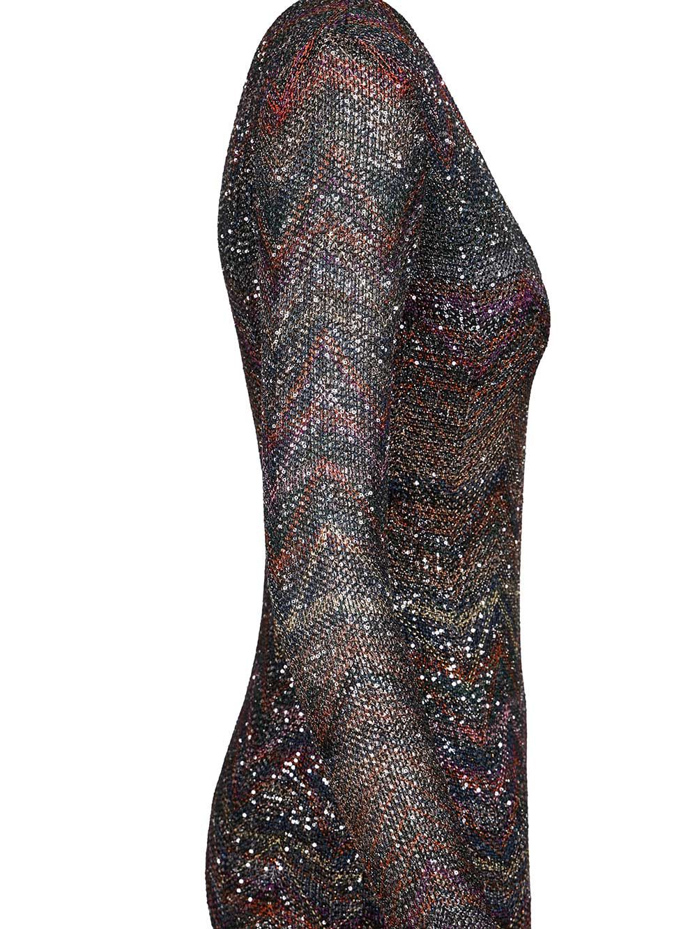 V-neck mini dress DS25WG1NBC005GS91P6 (MISSONI / ワンピース・ドレス・オールインワン ) | MISSONI (ミッソー二)(2)