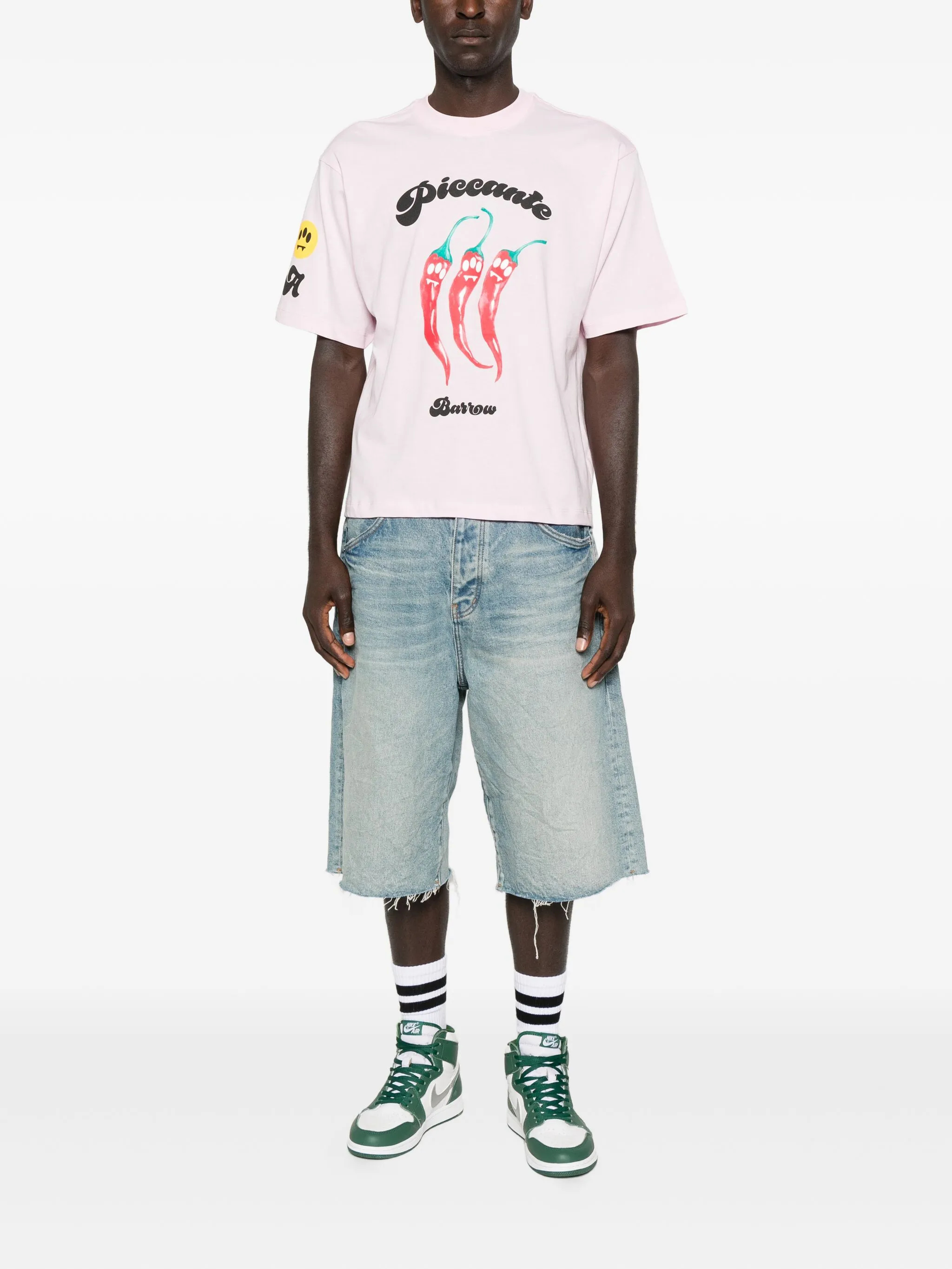 BARROW T-shirts and Polos Pink F5BWUATH079042 (BARROW / Tシャツ・カットソー ) | BARROW (バロウ)(1)