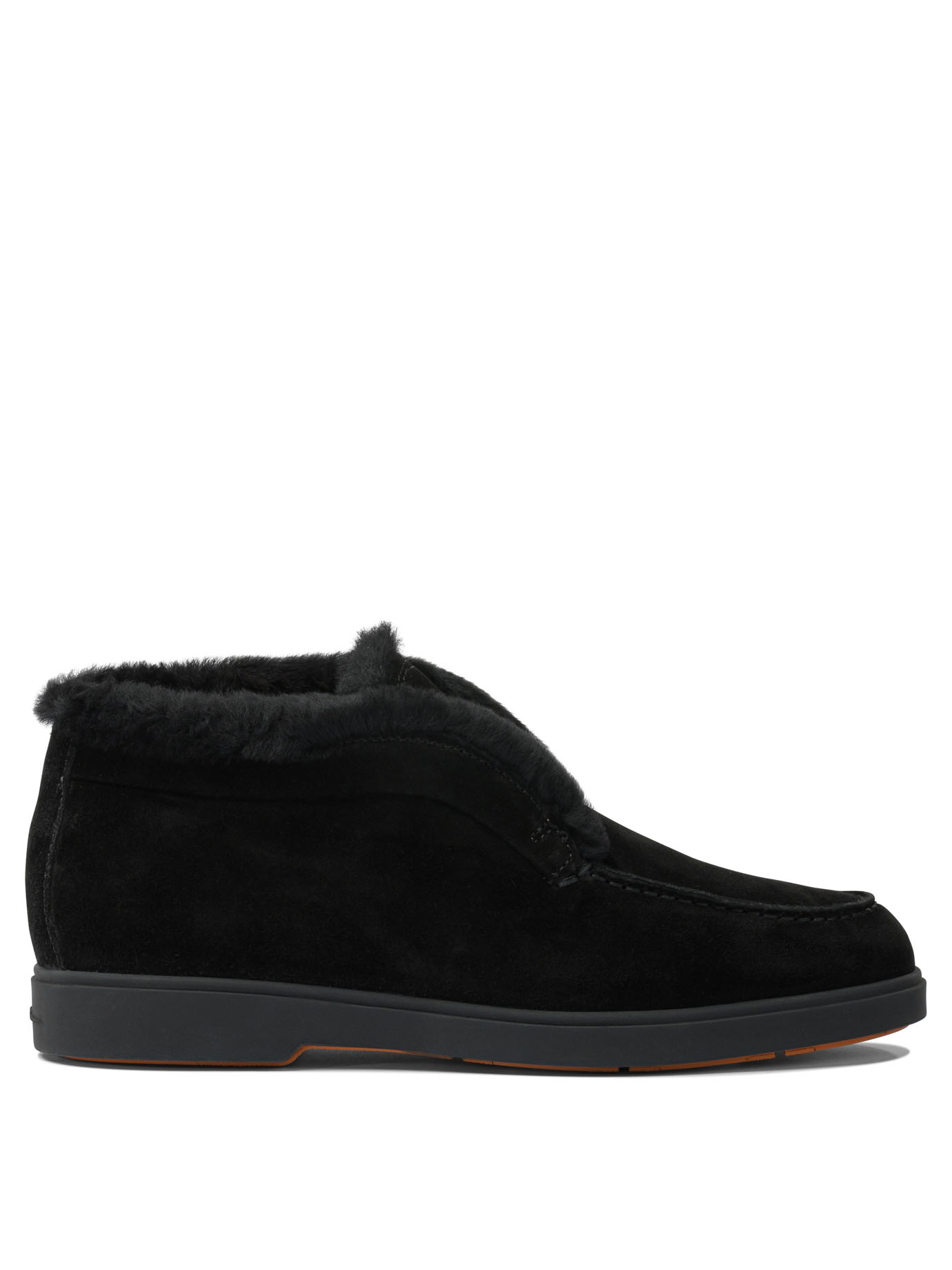 "Desert" ankle boots with fur WUYA58457NERAPFRN01 (Santoni / ブーツ ) | Santoni (サントーニ)