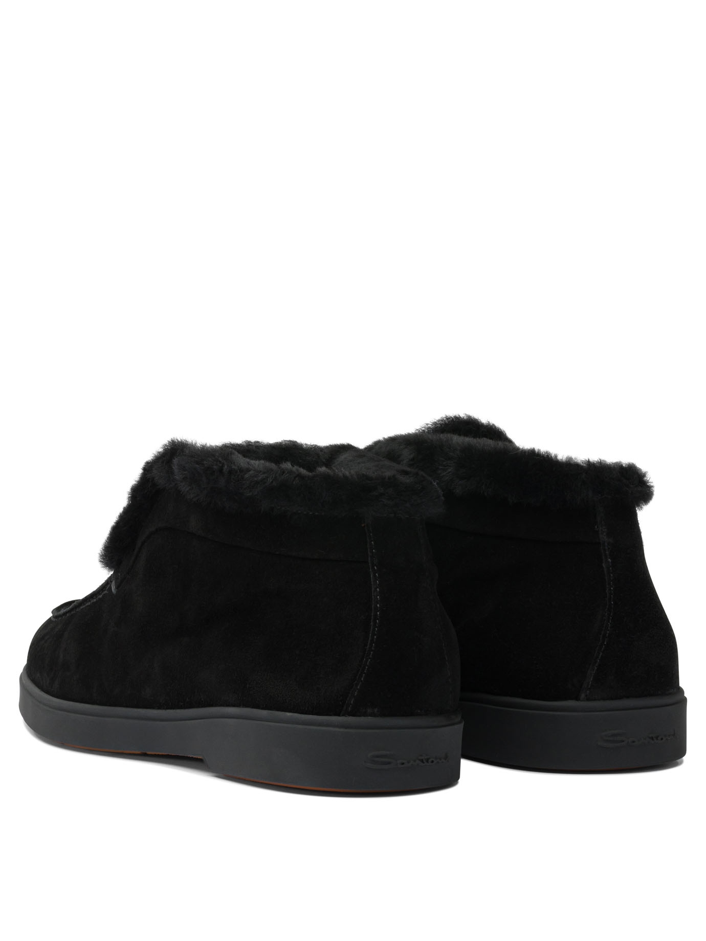 "Desert" ankle boots with fur WUYA58457NERAPFRN01 (Santoni / ブーツ ) | Santoni (サントーニ)(3)