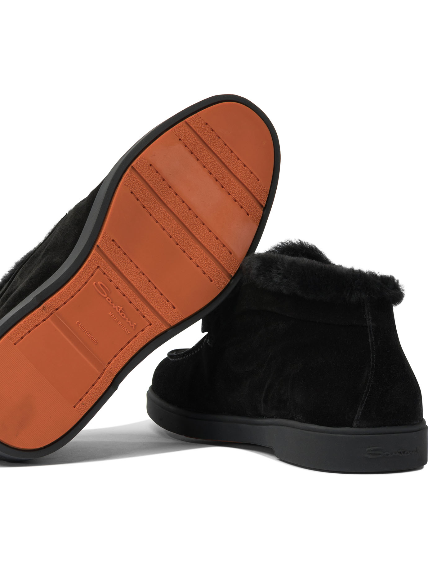 "Desert" ankle boots with fur WUYA58457NERAPFRN01 (Santoni / ブーツ ) | Santoni (サントーニ)(4)
