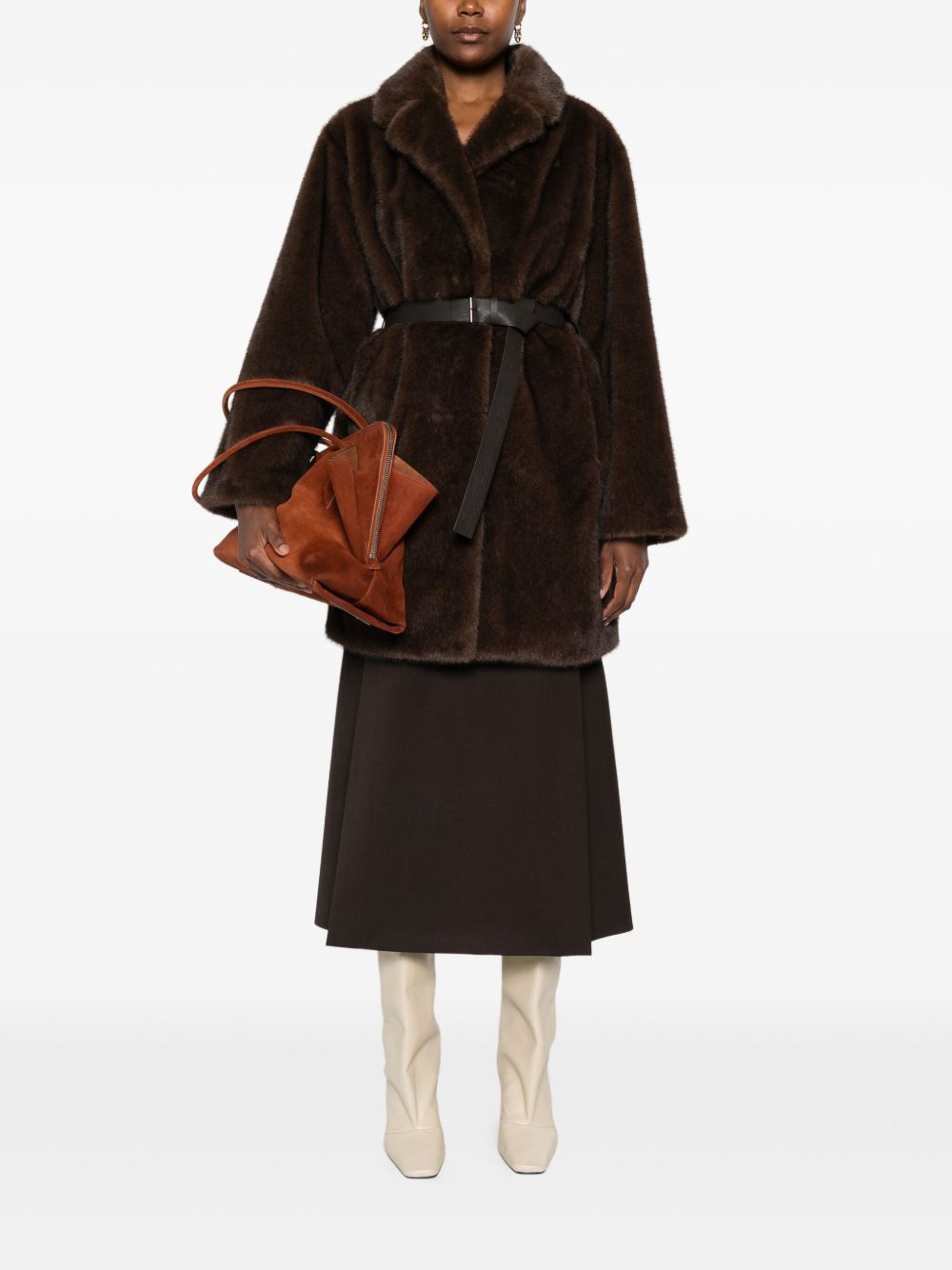 Parosh Coats Brown D431730PULSE808 (P.A.R.O.S.H. / レザー&ファージャケット・コート ) | P.A.R.O.S.H. (パロッシュ)(4)