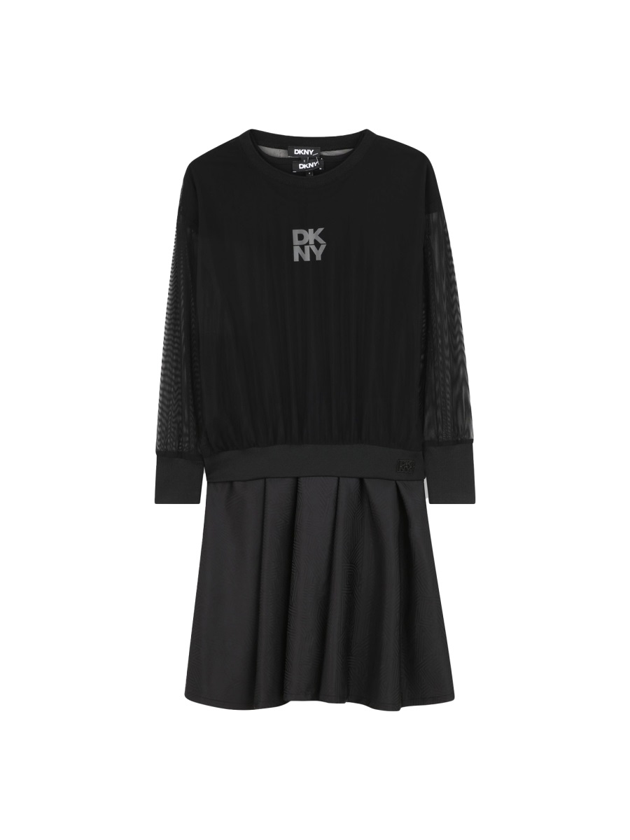 2-IN-1 DRESS WITH LOGO D62396K09B (DKNY / ワンピース・ドレス・オールインワン ) | DKNY (ディーケーエヌワイ)