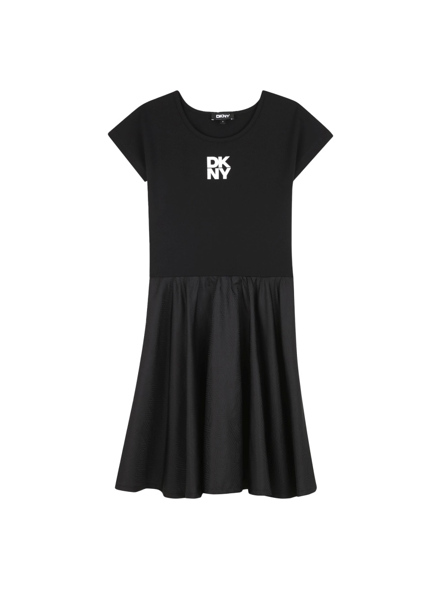 2-IN-1 DRESS WITH LOGO D62396K09B (DKNY / ワンピース・ドレス・オールインワン ) | DKNY (ディーケーエヌワイ)(1)