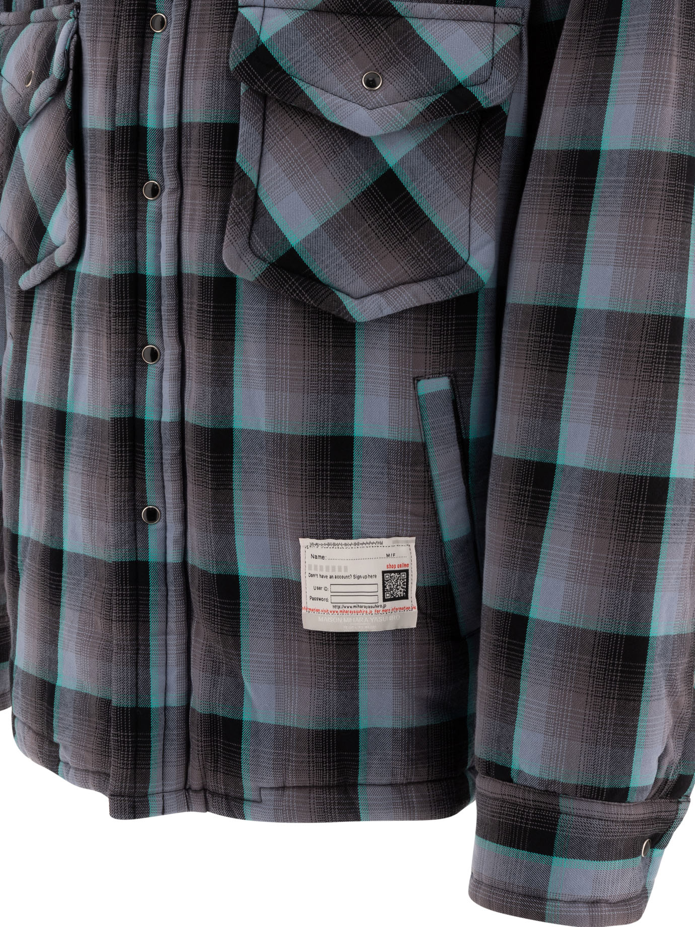 Padded check overshirt A13SH084BLUE (Maison Mihara Yasuhiro / カジュアルジャケット ) | Maison Mihara Yasuhiro (メゾン ミハラ ヤスヒロ)(3)