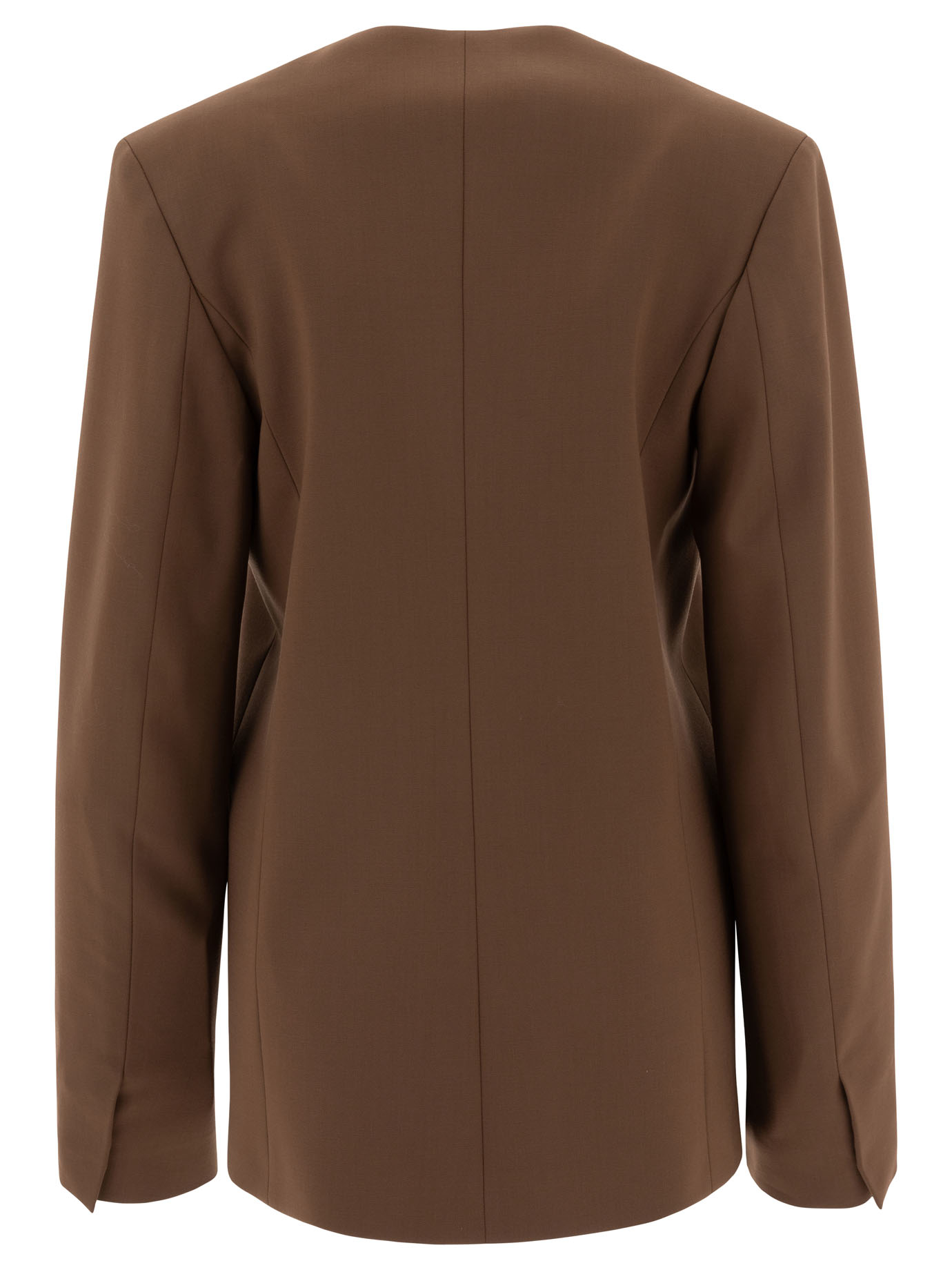 Asymmetrical wool twill blazer NODOWOOD (LOULOU STUDIO / ブレザー・ジャケット ) | LOULOU STUDIO (ルルスタジオ)(1)