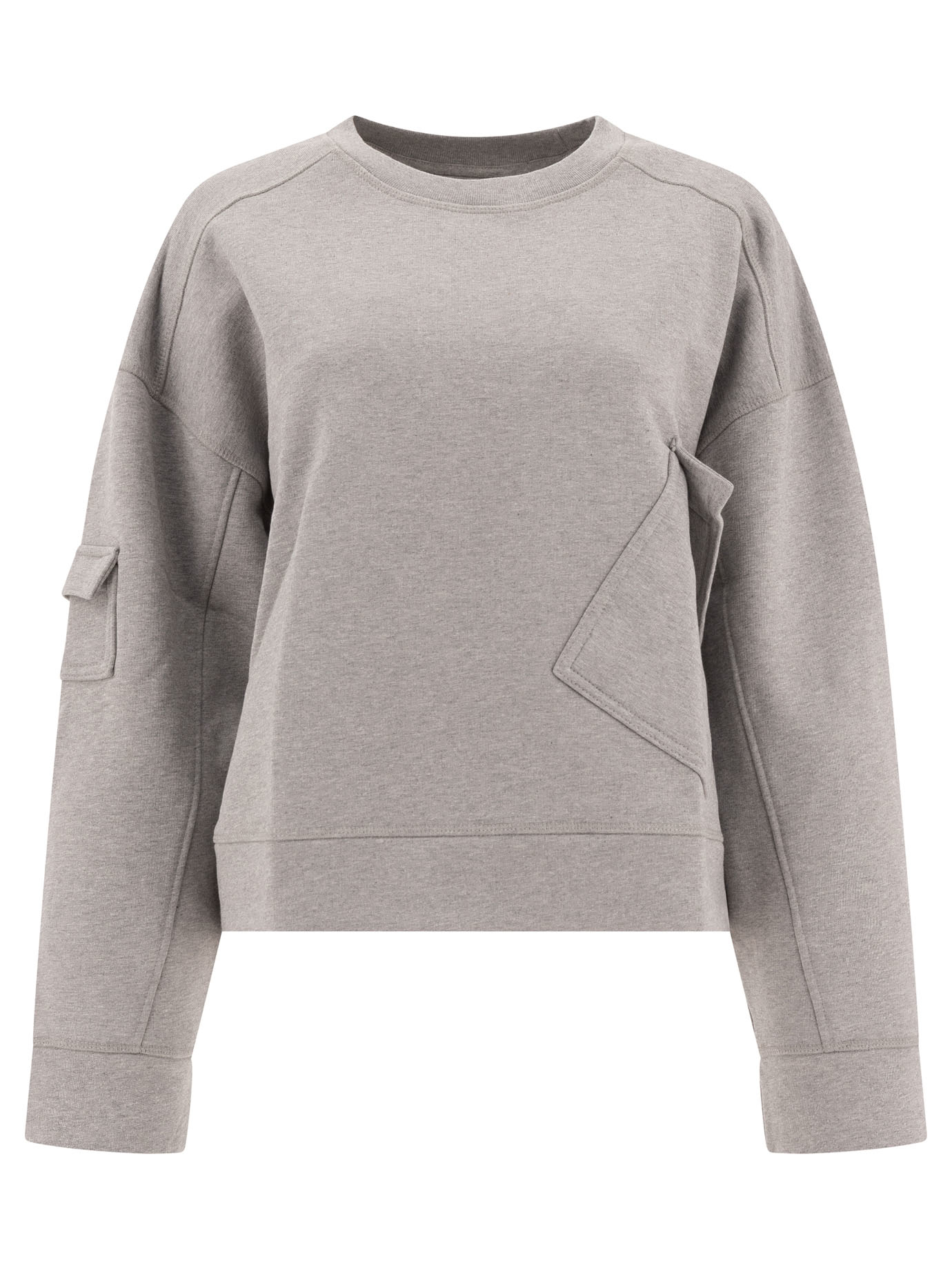 Sweatshirt with asymmetrical pockets T4141921 (GANNI / スウェット・フーディー ) | GANNI (ガニー)