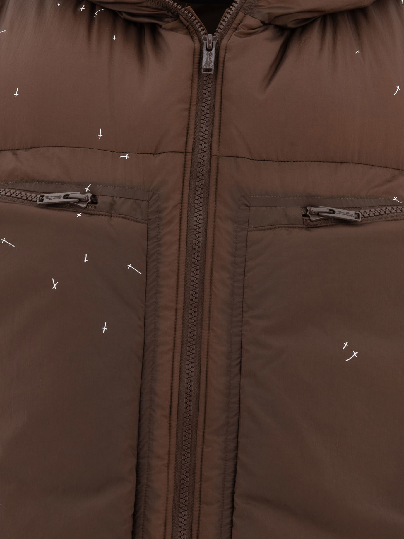 Vest jacket with cross print UC2D4001BROWN (UNDERCOVER / ベスト ) | UNDERCOVER (アンダーカバー)(3)