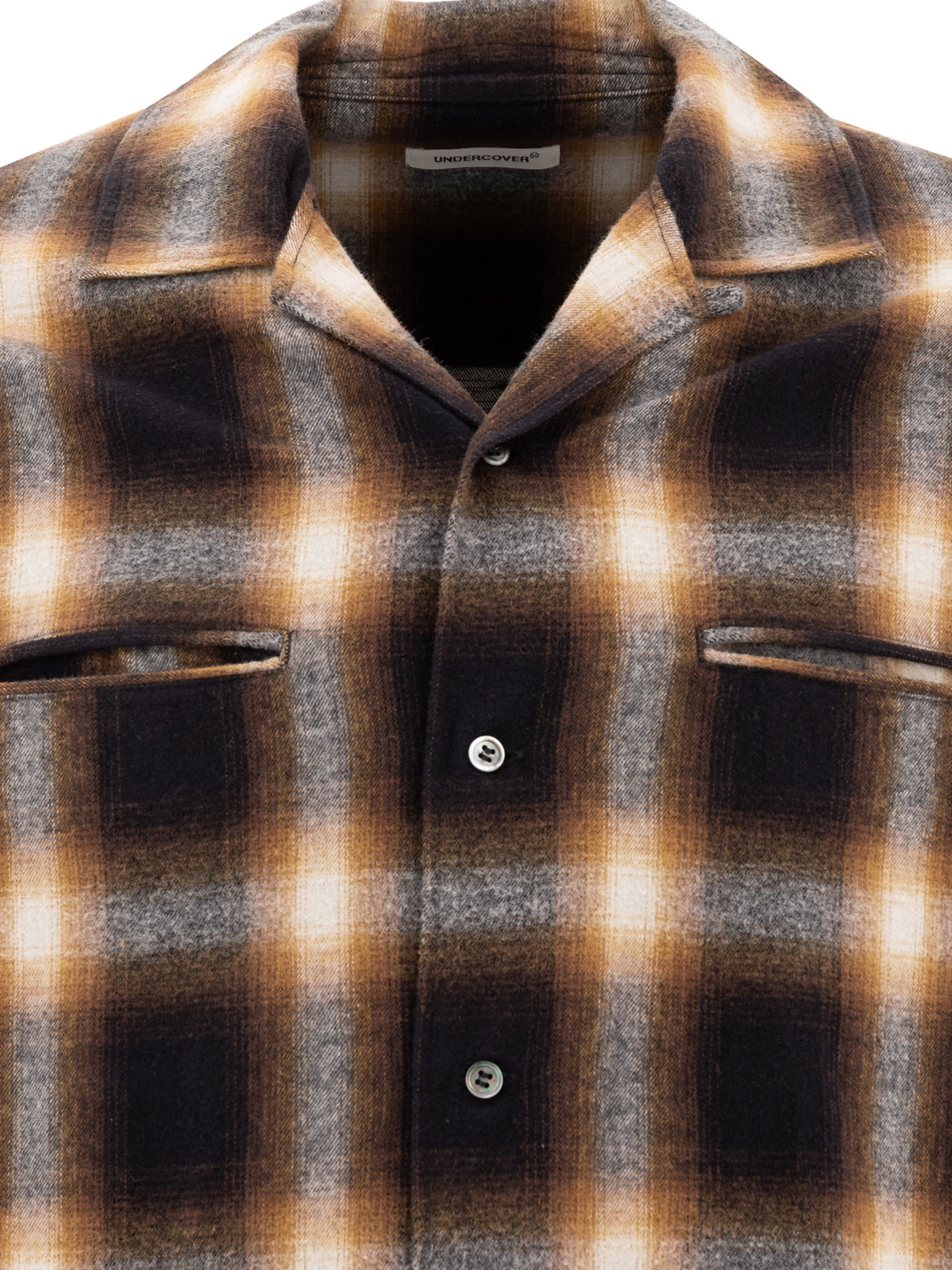 Check shirt UP2D4402BROWN (UNDERCOVER / シャツ・ブラウス ) | UNDERCOVER (アンダーカバー)(2)