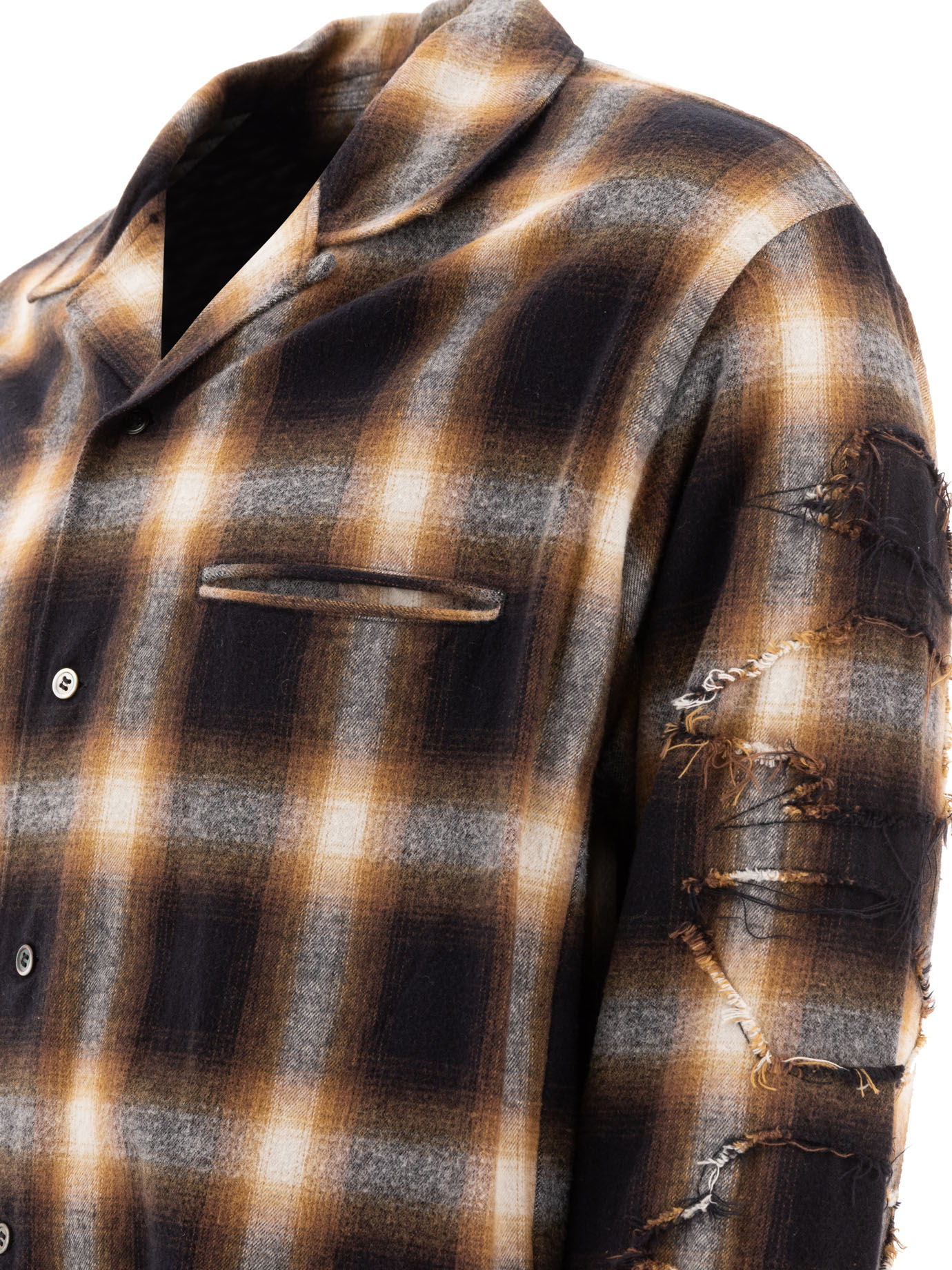 Check shirt UP2D4402BROWN (UNDERCOVER / シャツ・ブラウス ) | UNDERCOVER (アンダーカバー)(3)