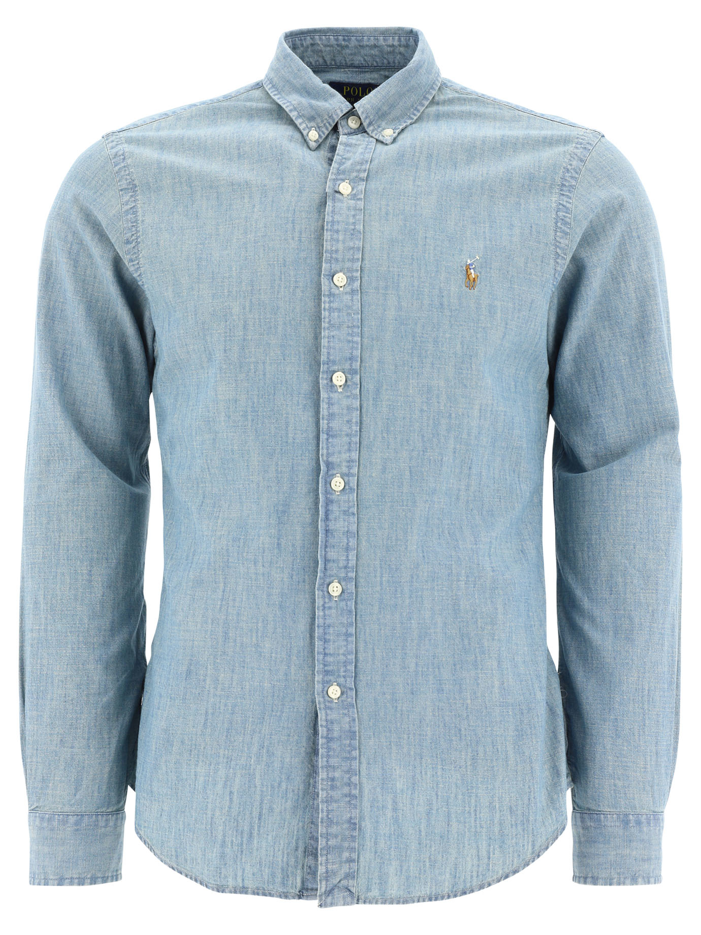 Slim-fit chambray shirt 710548538001CHAMBRAY (Polo Ralph Lauren / シャツ・ブラウス ) | Polo Ralph Lauren (ポロ ラルフ ローレン)