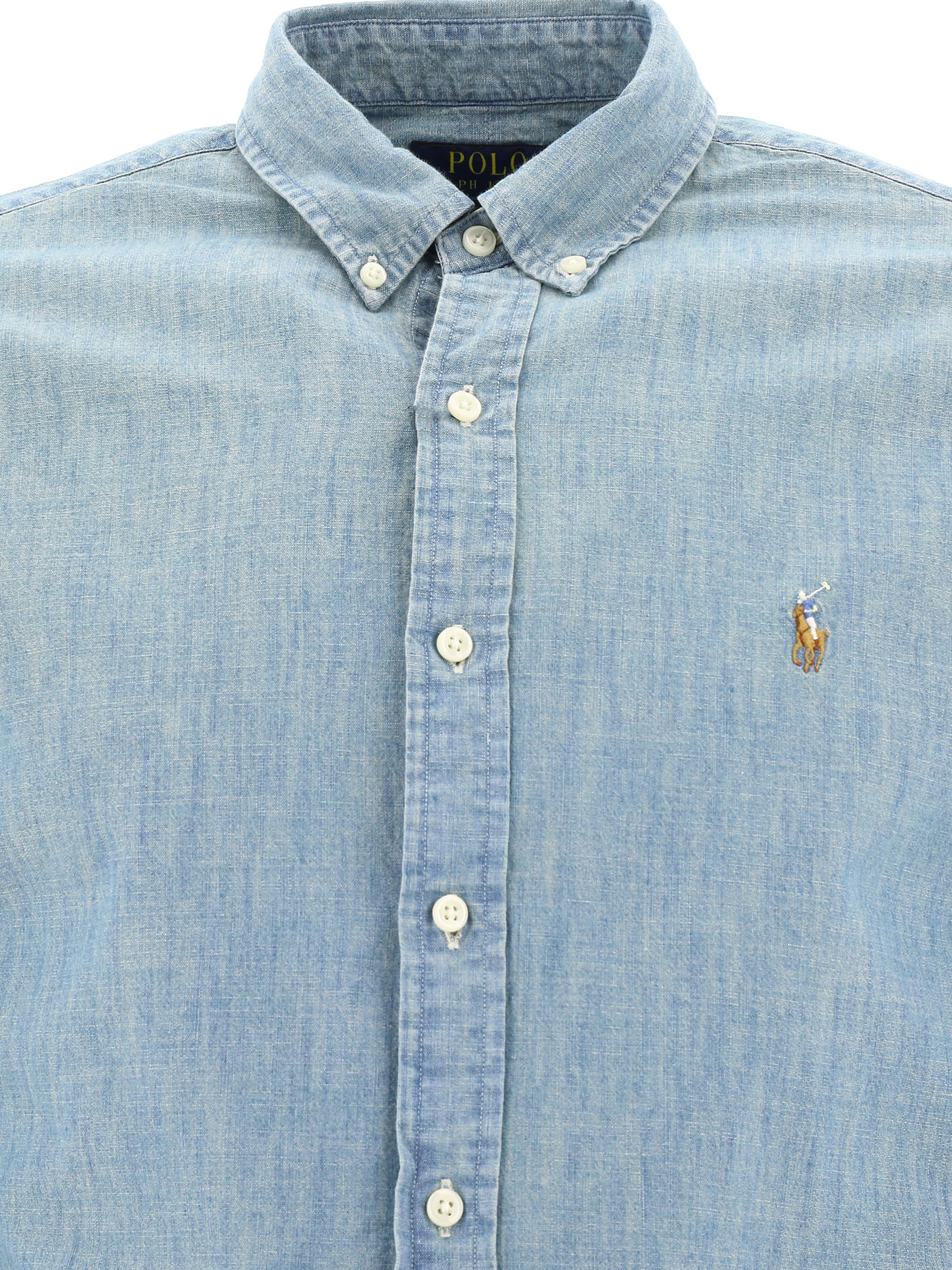 Slim-fit chambray shirt 710548538001CHAMBRAY (Polo Ralph Lauren / シャツ・ブラウス ) | Polo Ralph Lauren (ポロ ラルフ ローレン)(2)