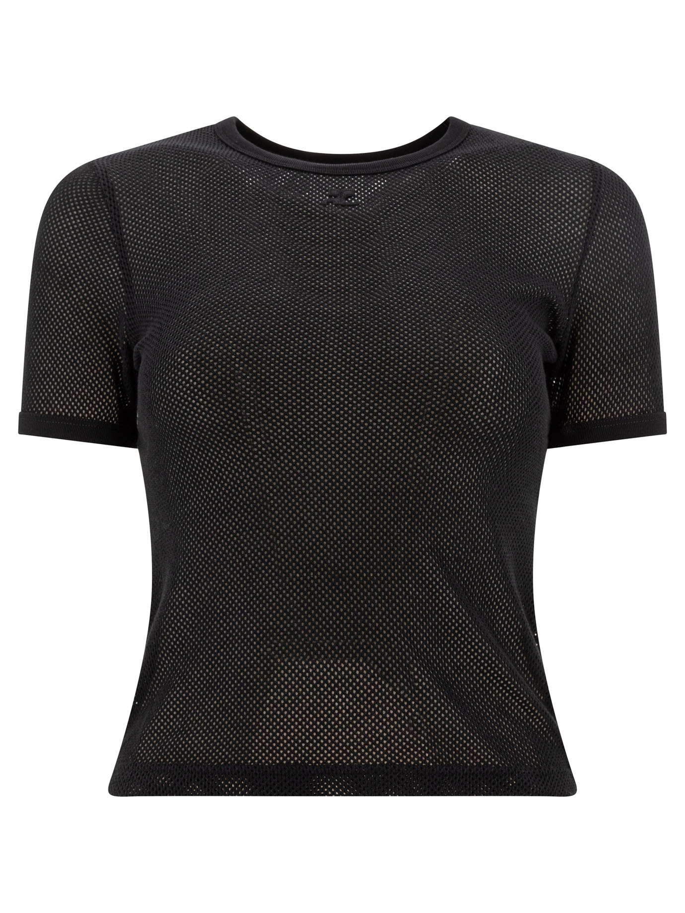 Crew-neck t-shirt with logo 125JTS017JS00699999 (Courrèges / Tシャツ・カットソー ) | Courrèges (クレージュ)