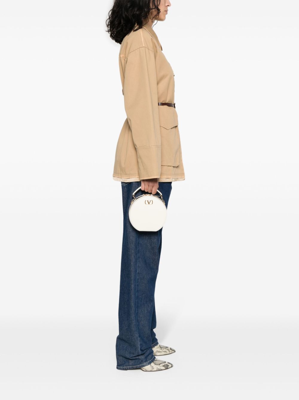 Valentino Garavani Bags.. Ivory WP0AC2MIM098 (Valentino Garavani / ハンドバッグ・ショルダーバッグ ) | Valentino Garavani (ヴァレンティノ)(4)