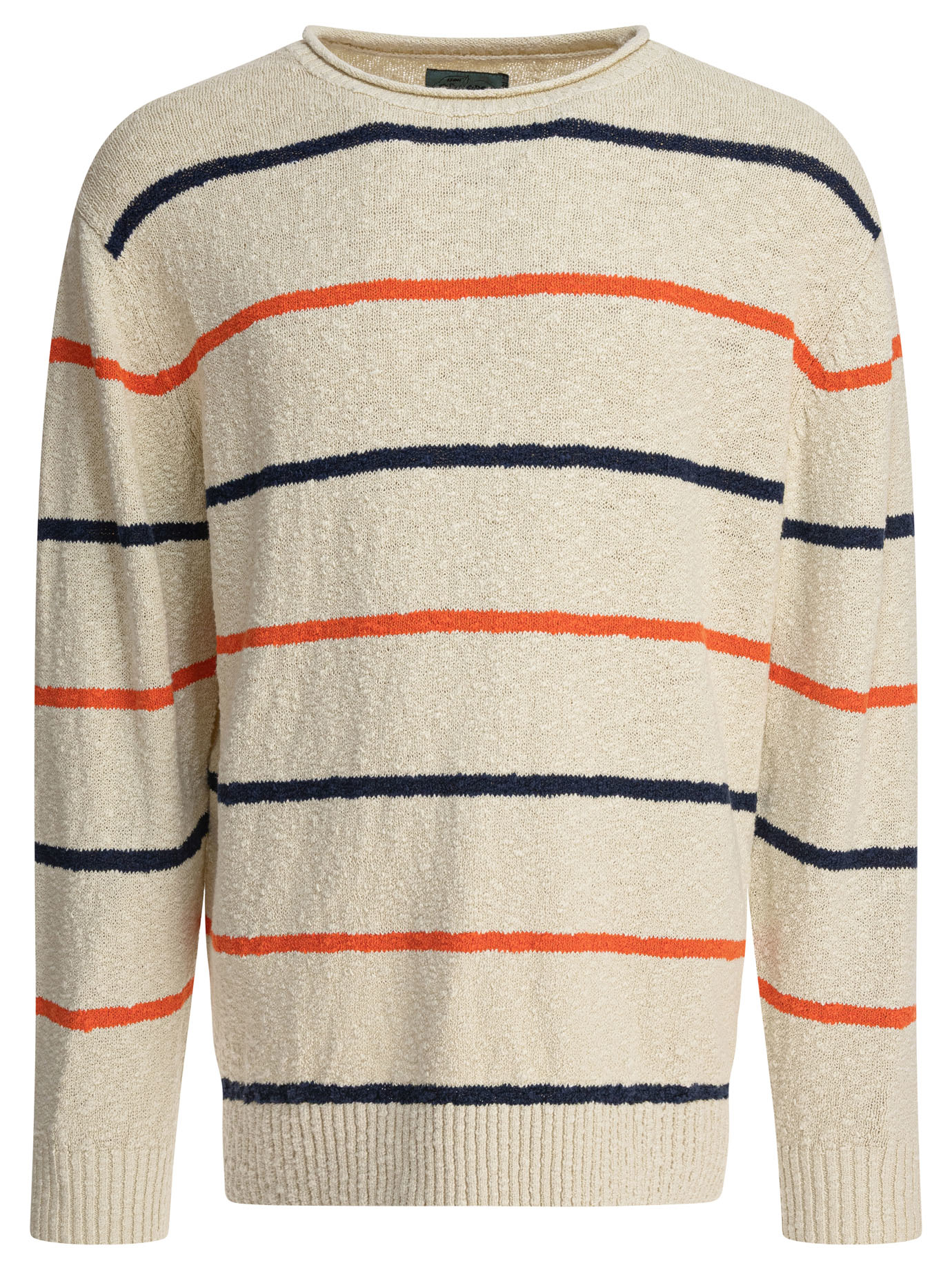 Striped crewneck sweater 3815022515601 (BEAMS+ / ニット・セーター・カーディガン ) | BEAMS+ (ビームスプラス)