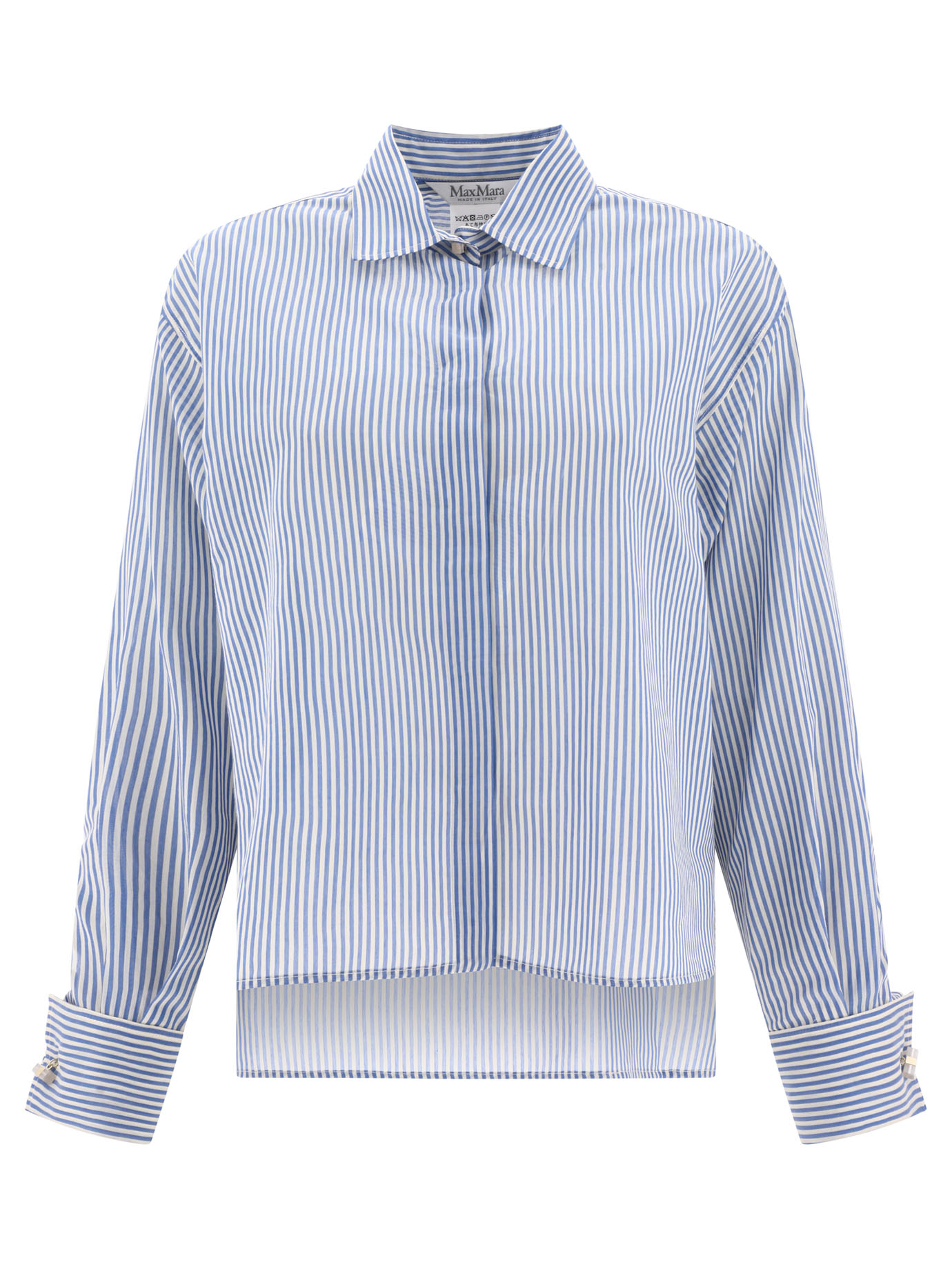 "Vertigo" masculine-style organza shirt 2411111111600VERTIGO001 (Max Mara / シャツ・ブラウス ) | Max Mara (マックスマーラ)