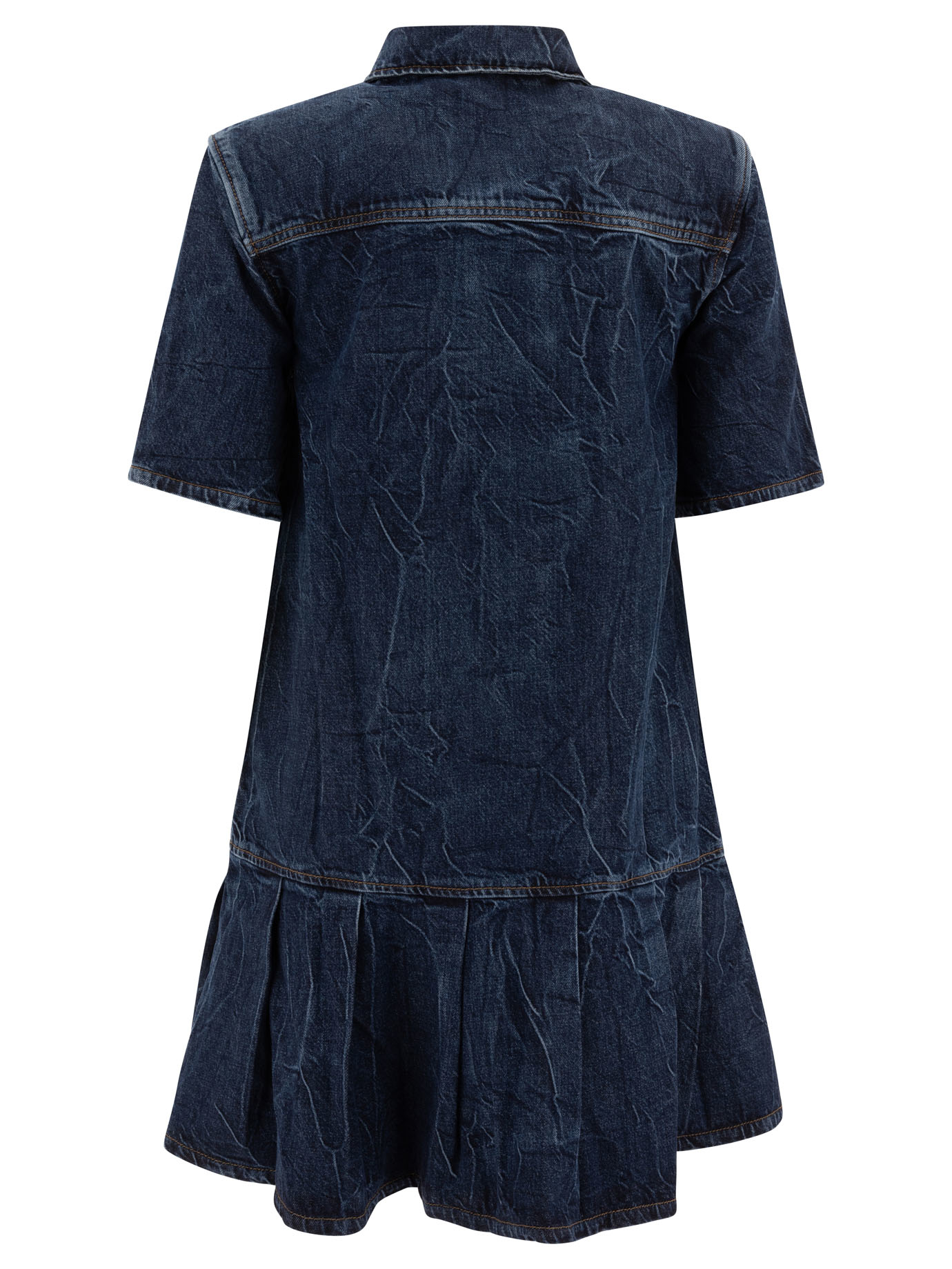 Crinkled future denim mini dress J1594566 (GANNI / ワンピース・ドレス・オールインワン ) | GANNI (ガニー)(1)