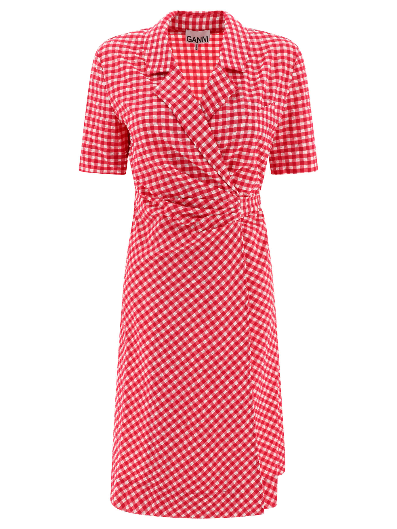 Dress with vichy motif F7663487 (GANNI / ワンピース・ドレス・オールインワン ) | GANNI (ガニー)