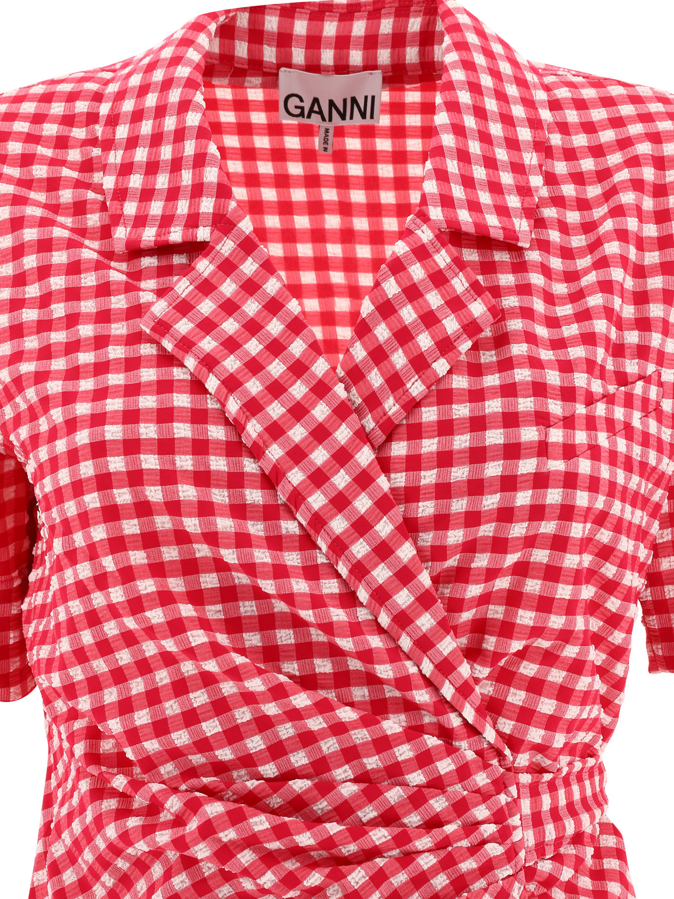 Dress with vichy motif F7663487 (GANNI / ワンピース・ドレス・オールインワン ) | GANNI (ガニー)(2)