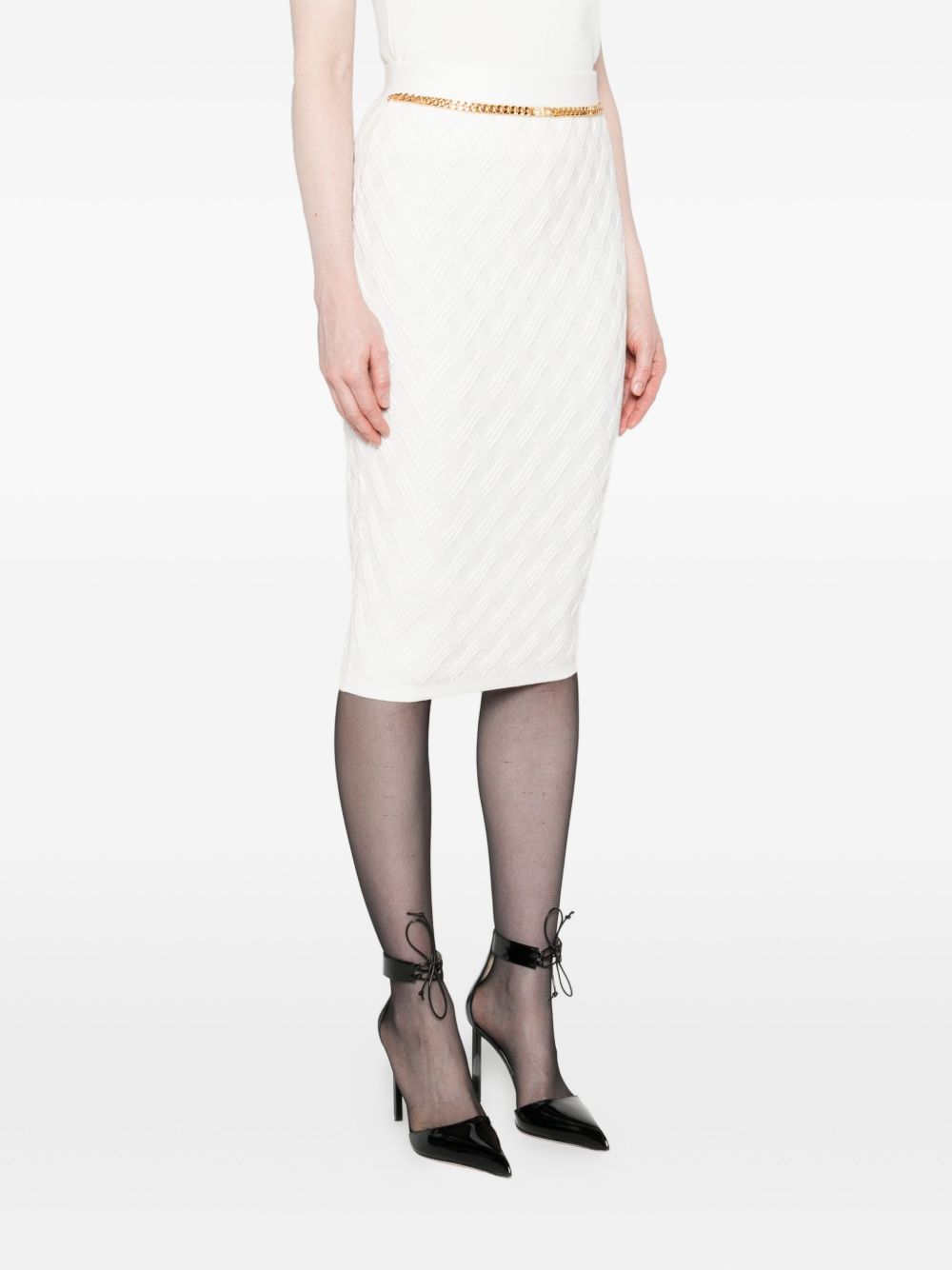 Elisabetta Franchi Skirts Ivory GK20B56E2360 (Elisabetta Franchi / スカート ) | Elisabetta Franchi (エリザベッタ フランキ)(3)