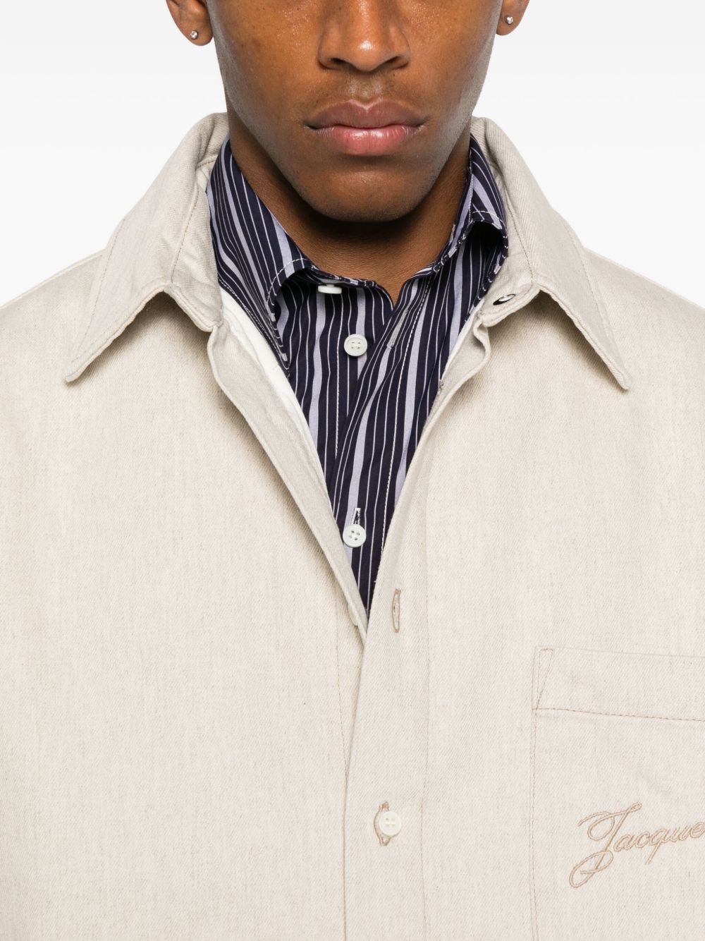 JACQUEMUS Shirts Beige OUM00115AD00044130 (JACQUEMUS / シャツ・ブラウス ) | JACQUEMUS (ジャックムス)(4)
