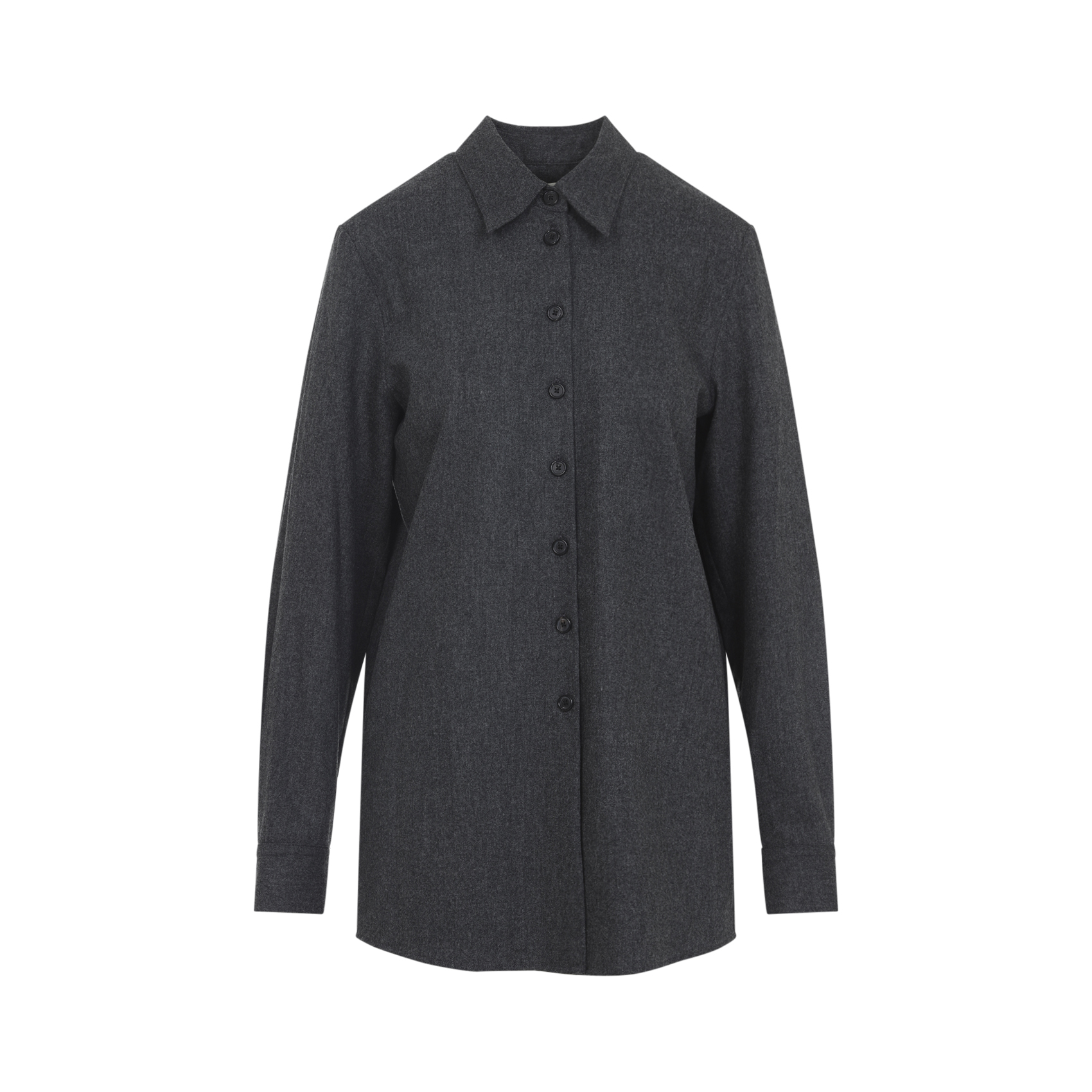 Grey wool blend Auryn shirt 2412604W604217 (KHAITE / シャツ・ブラウス ) | KHAITE (ケイト)