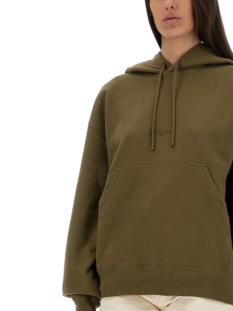 SWEATSHIRT WITH LOGO 823602Y36SW1301 (Saint Laurent / スウェット・フーディー ) | Saint Laurent (サンローラン)(2)